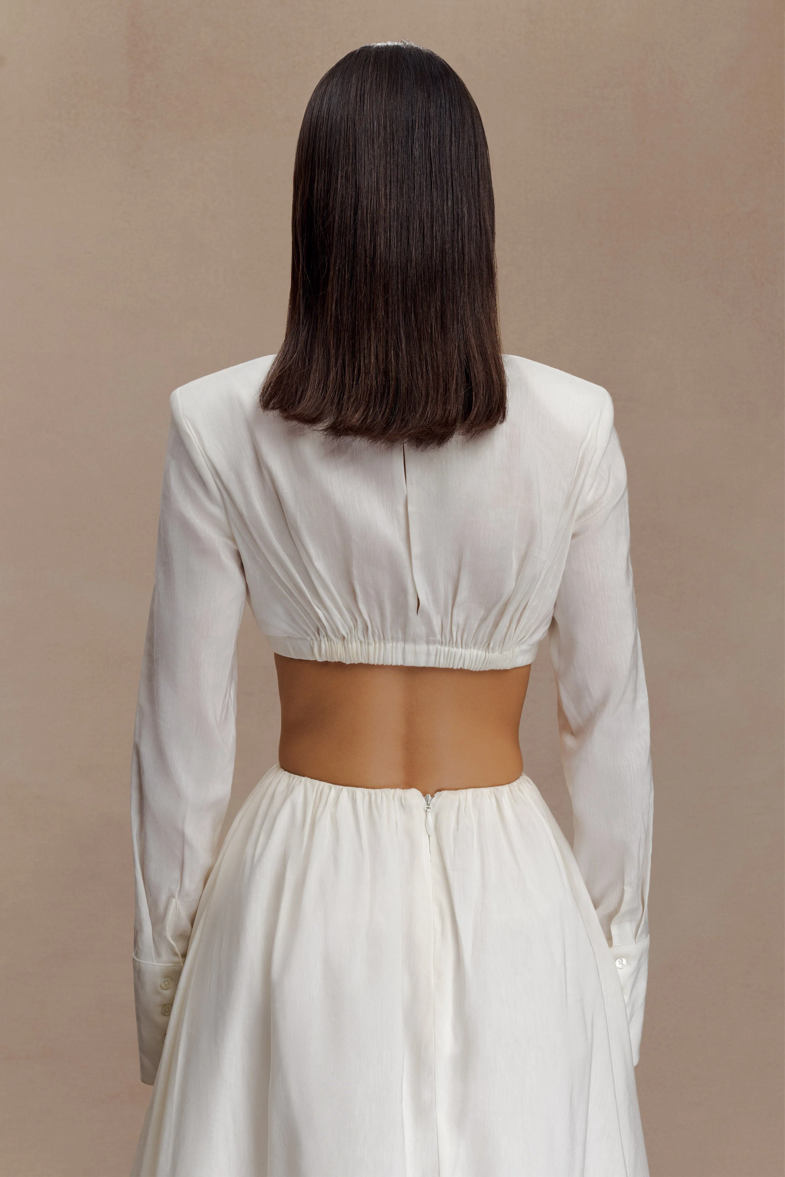 Greta Shirt Bra - White - Image 4