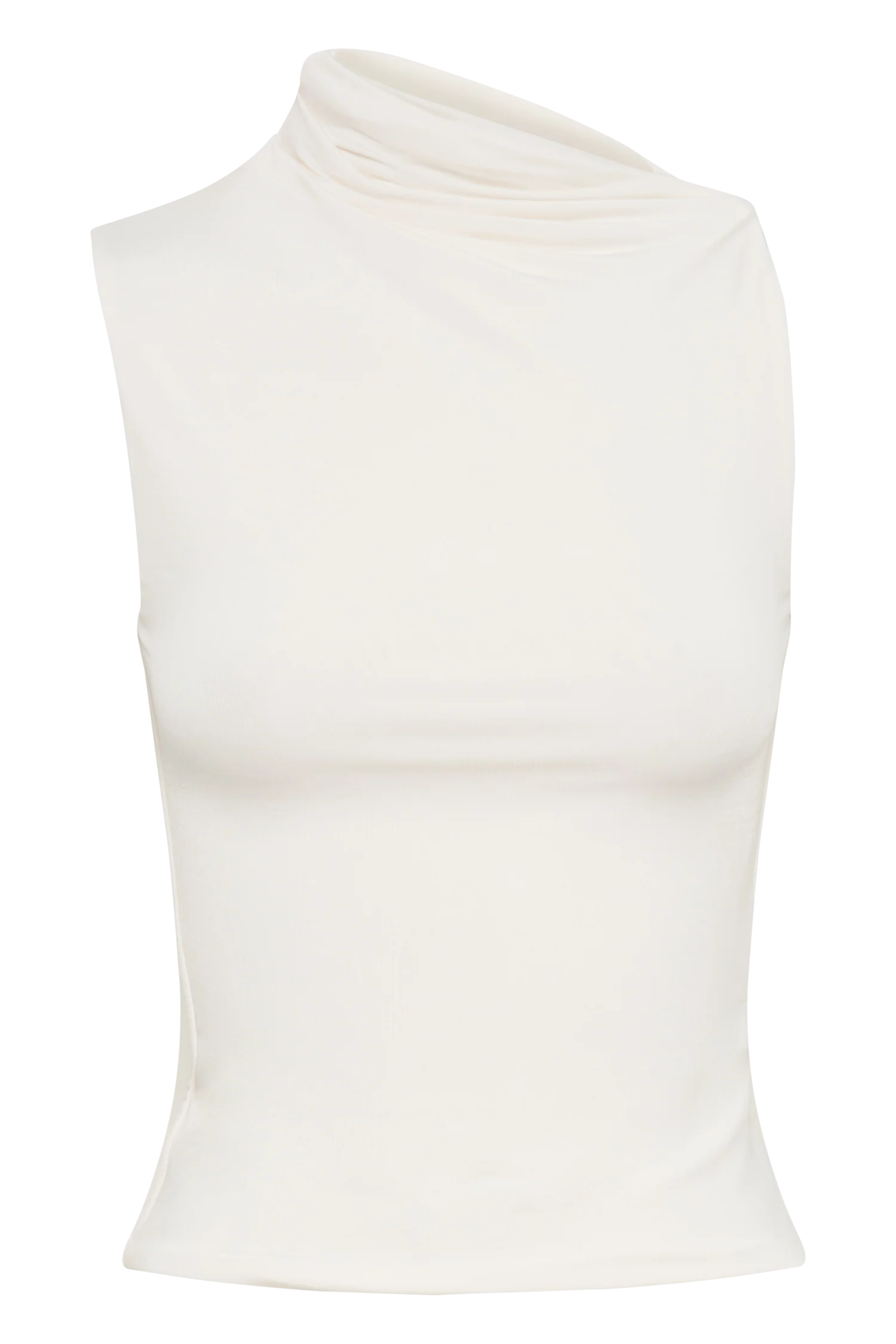 Hadleigh Sleeveless Slinky Top - Ivory - Image 9