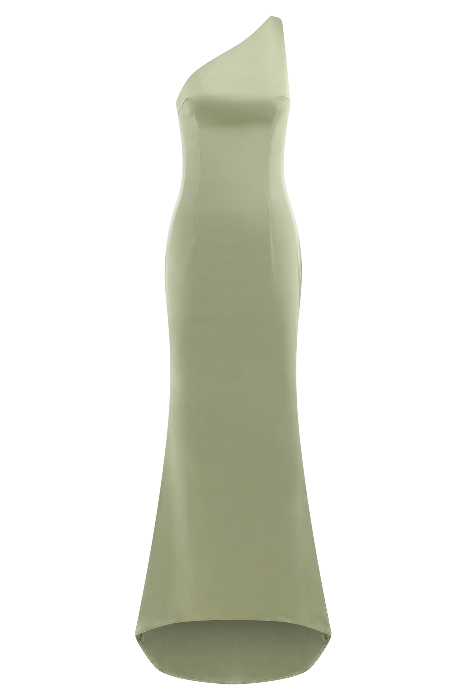Harper One Shoulder Gown - Sage - Image 8