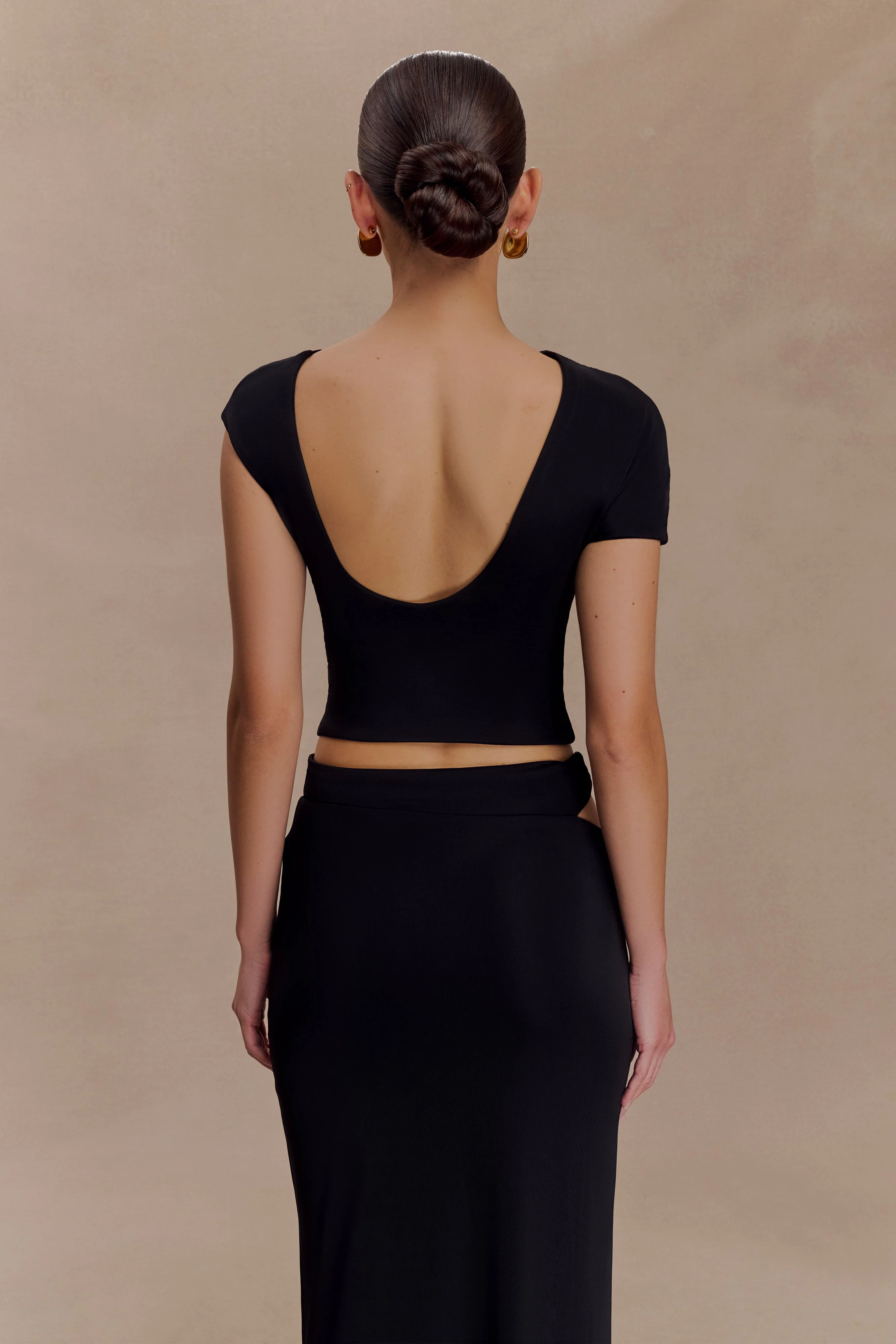 Haven Slinky Twist Top - Black - Image 3