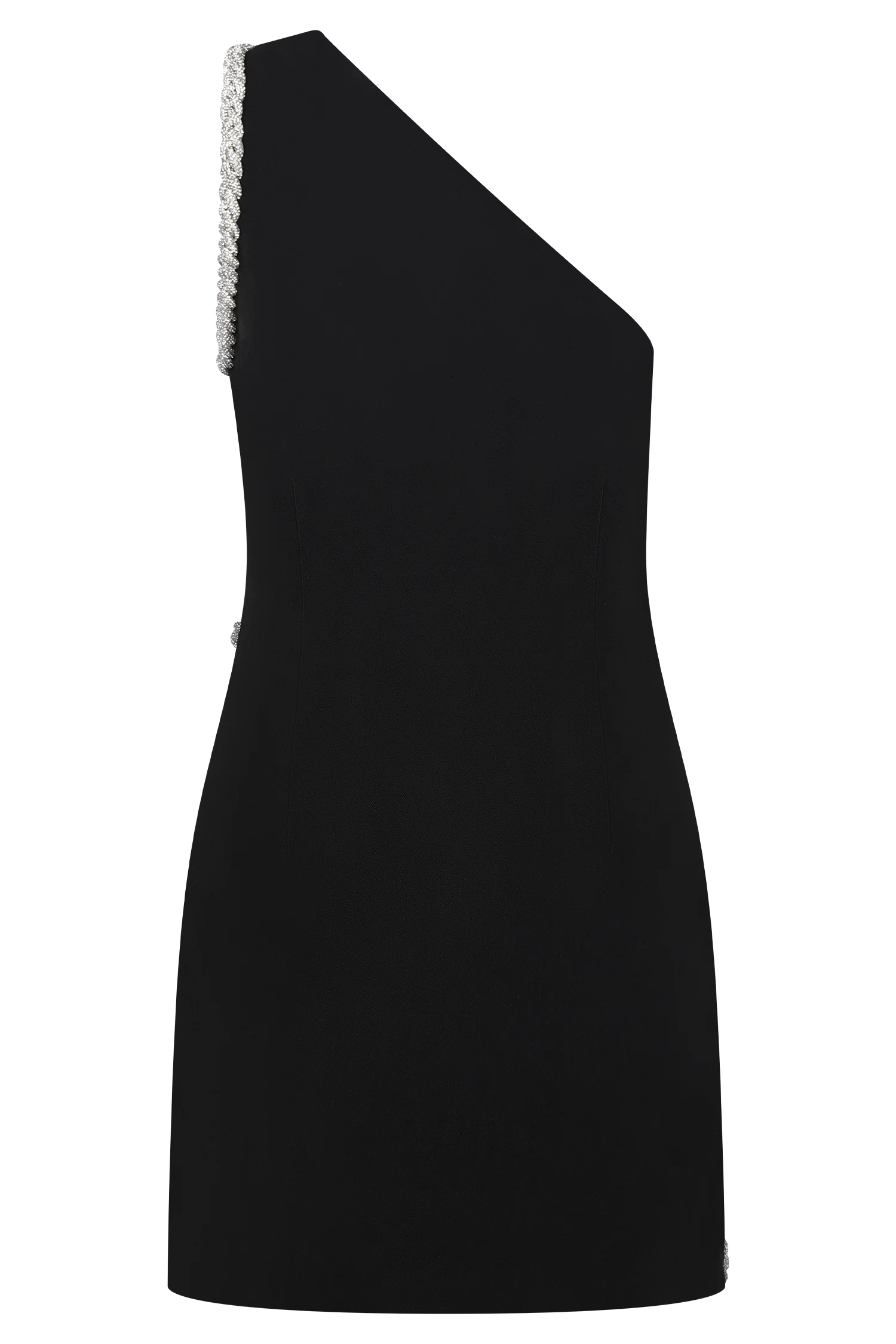 Eleonora Diamante Trim Mini Dress - Black - Image 10