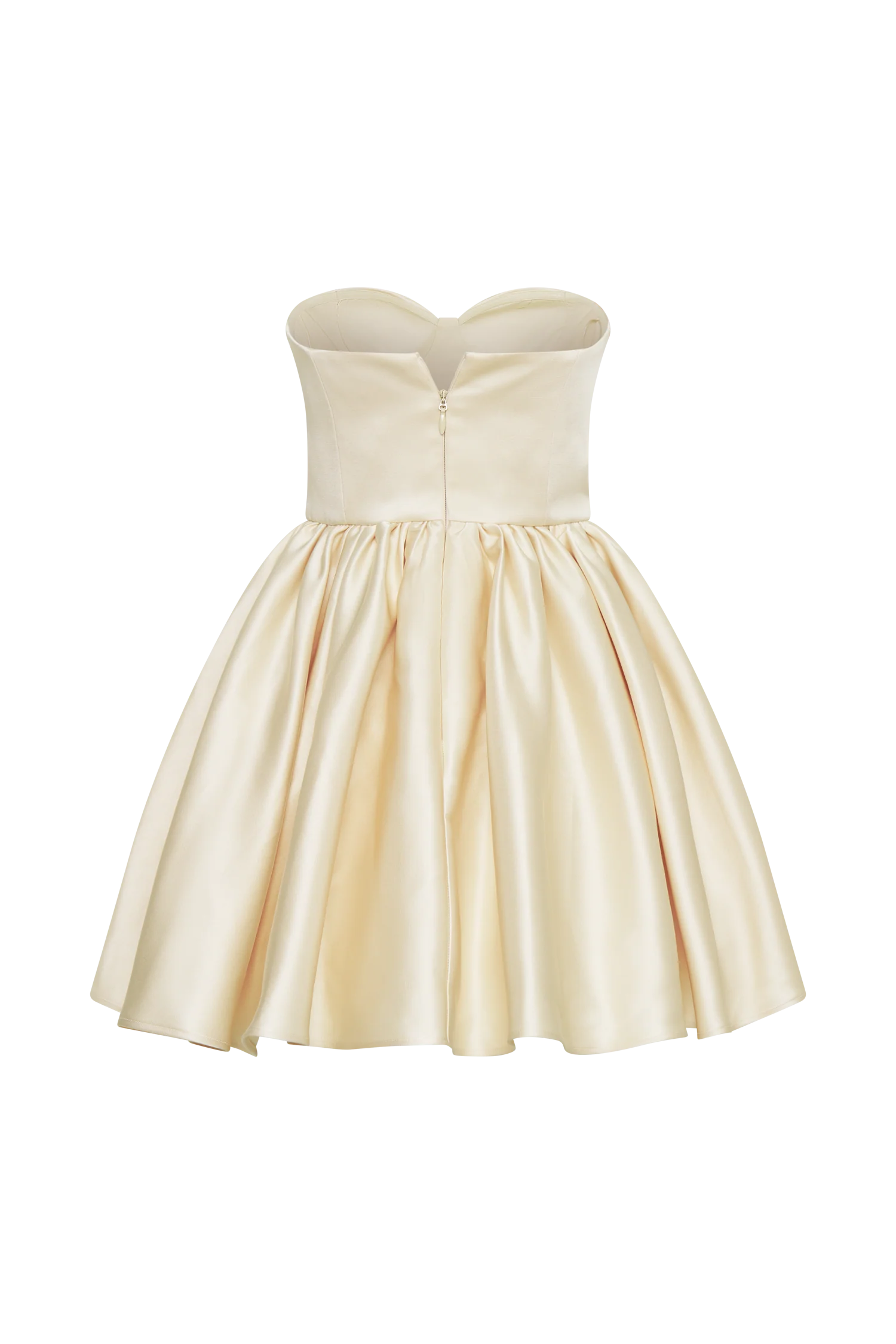 Hollie Structured Corset Mini Dress - Gold - Image 8