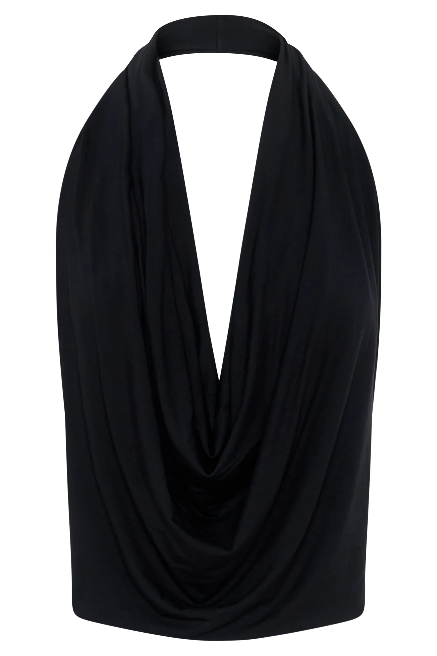 Huyen Cowl Front Modal Top - Black - Image 9