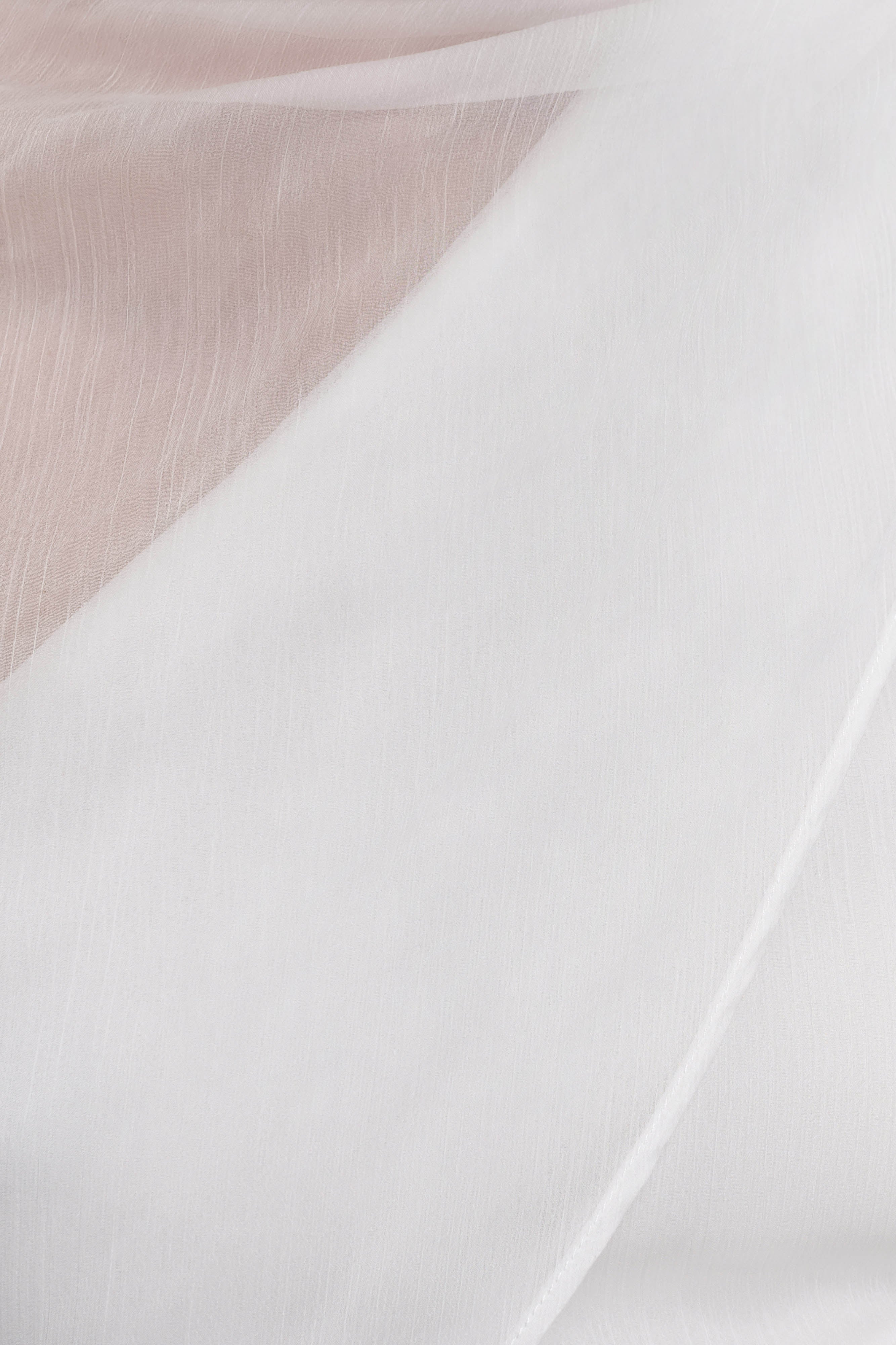 Ida Sheer Asymmetrical Long Sleeve Cape - White - Image 6
