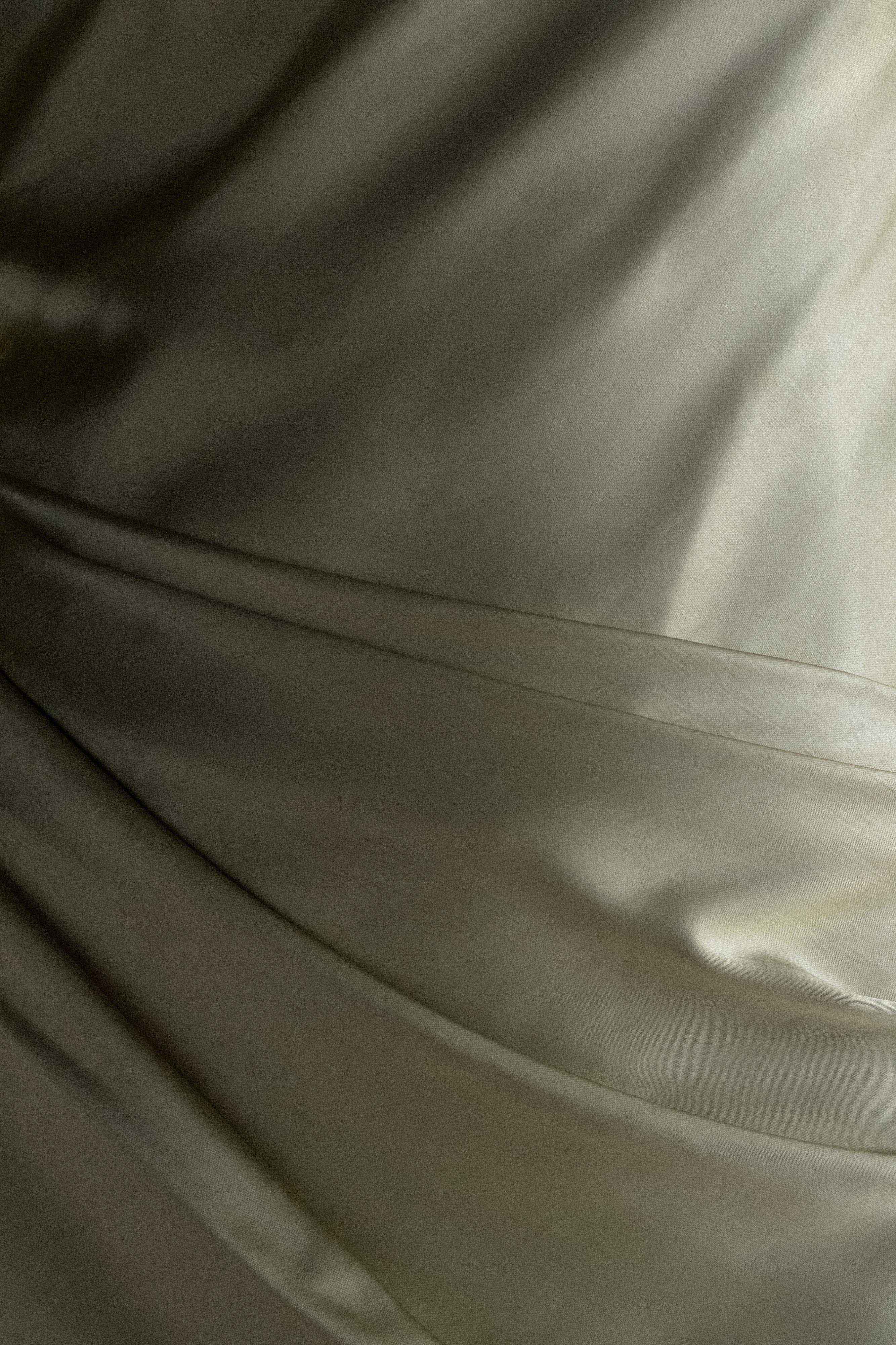 Iris Long Sleeve Satin Maxi Dress - Sage - Image 11