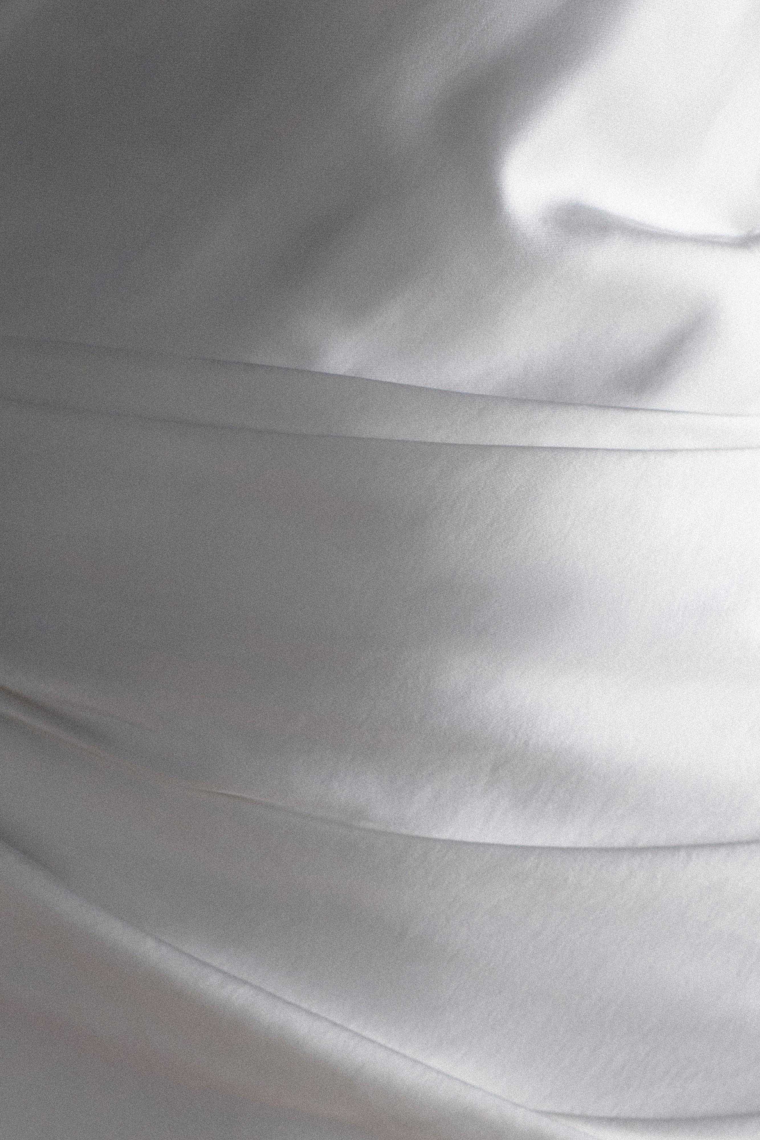 Iris Long Sleeve Satin Maxi Dress - White - Image 5