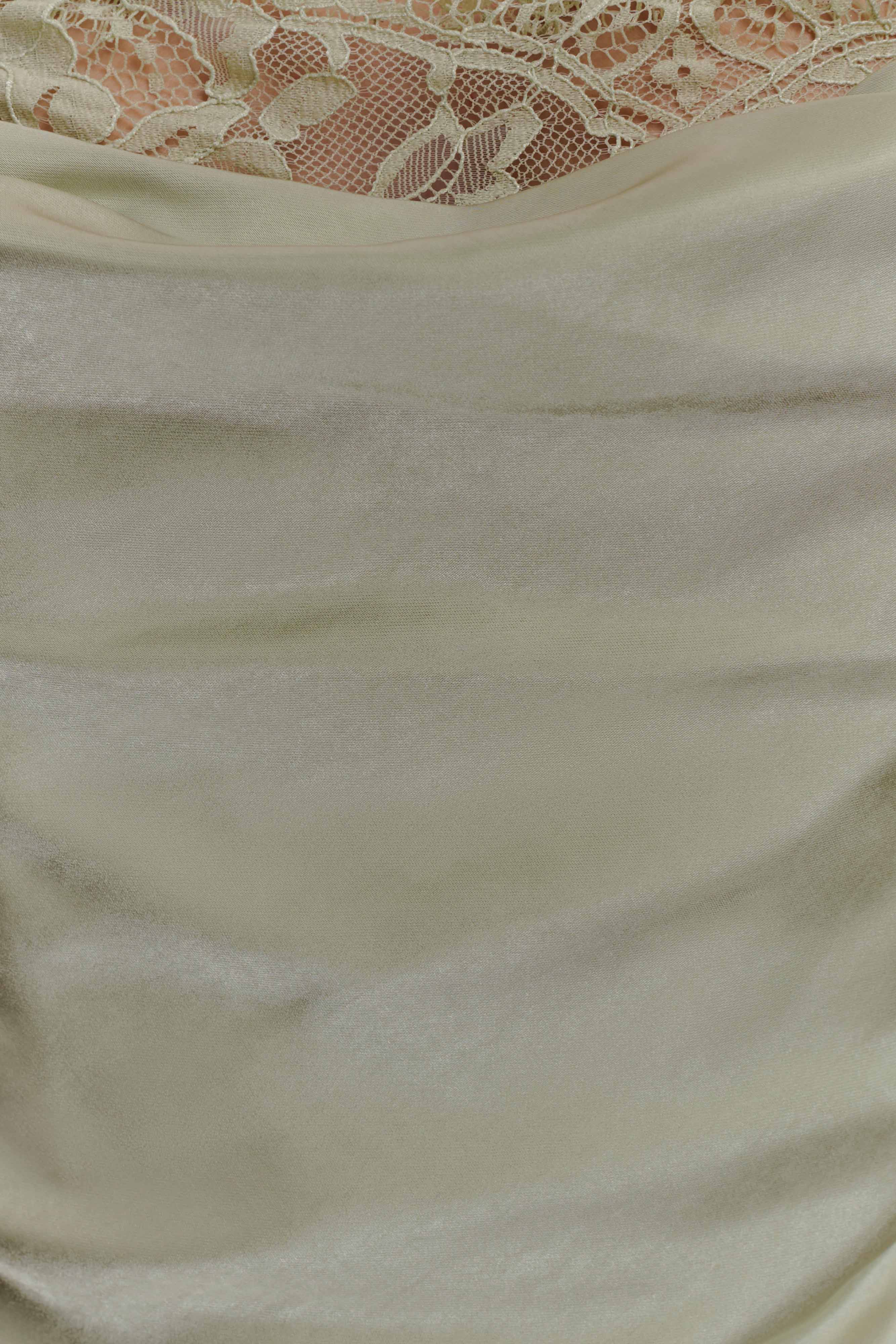 Isadora Lace & Satin Maxi Dress - Sage - Image 6