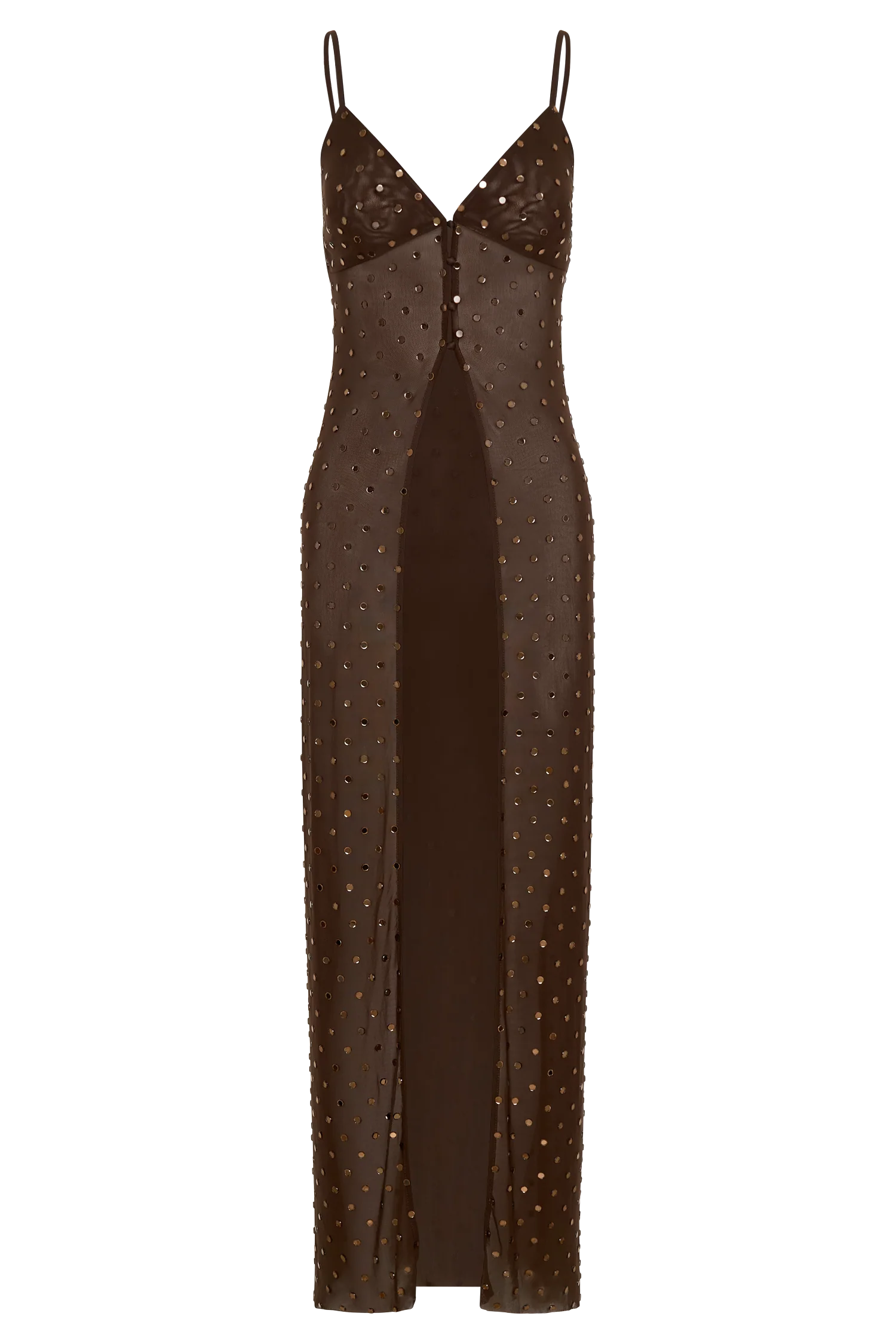 Jackie Longline Diamante Top - Chocolate - Image 11