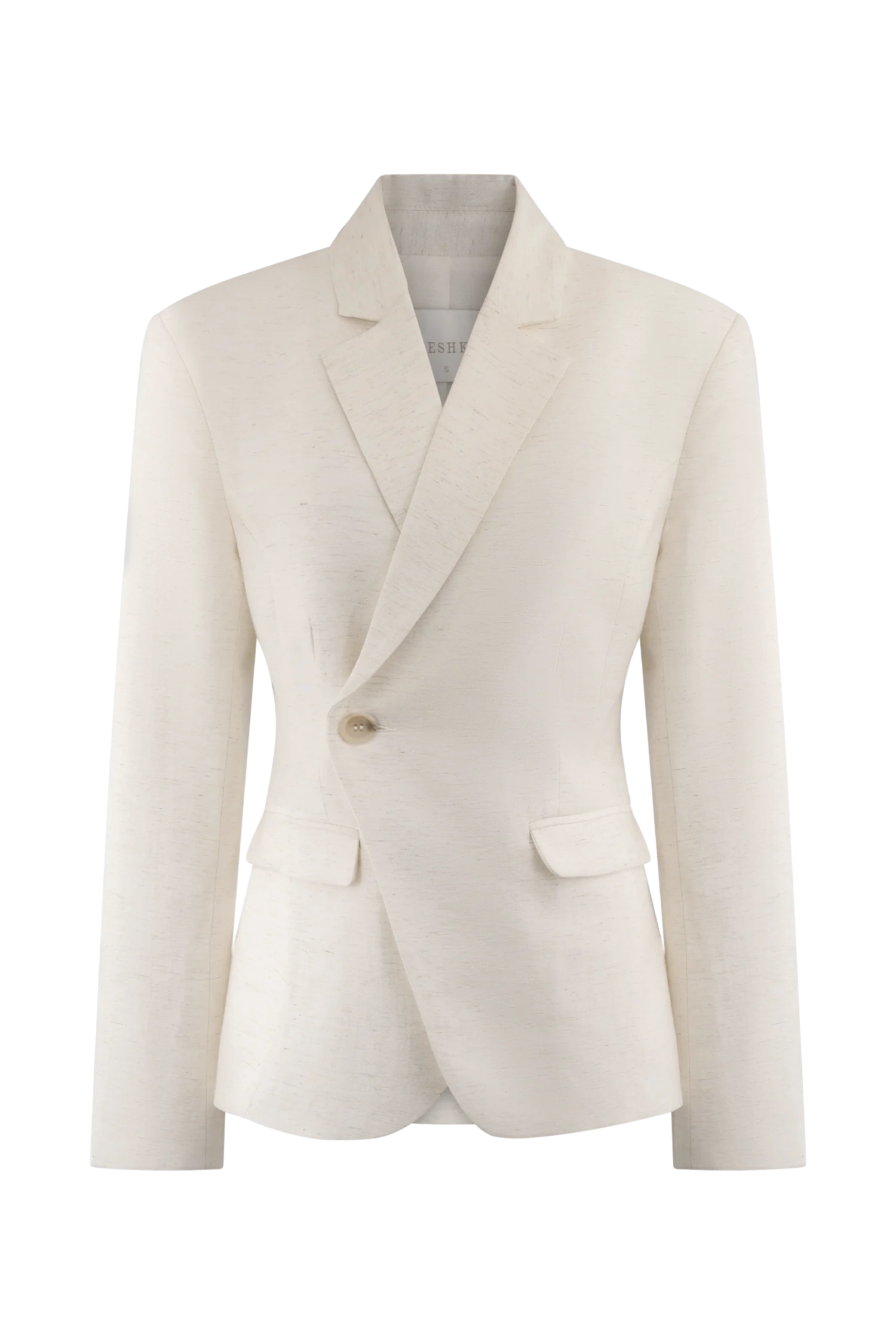 Jameson Cinched Linen Blazer - Oat Marle - Image 9