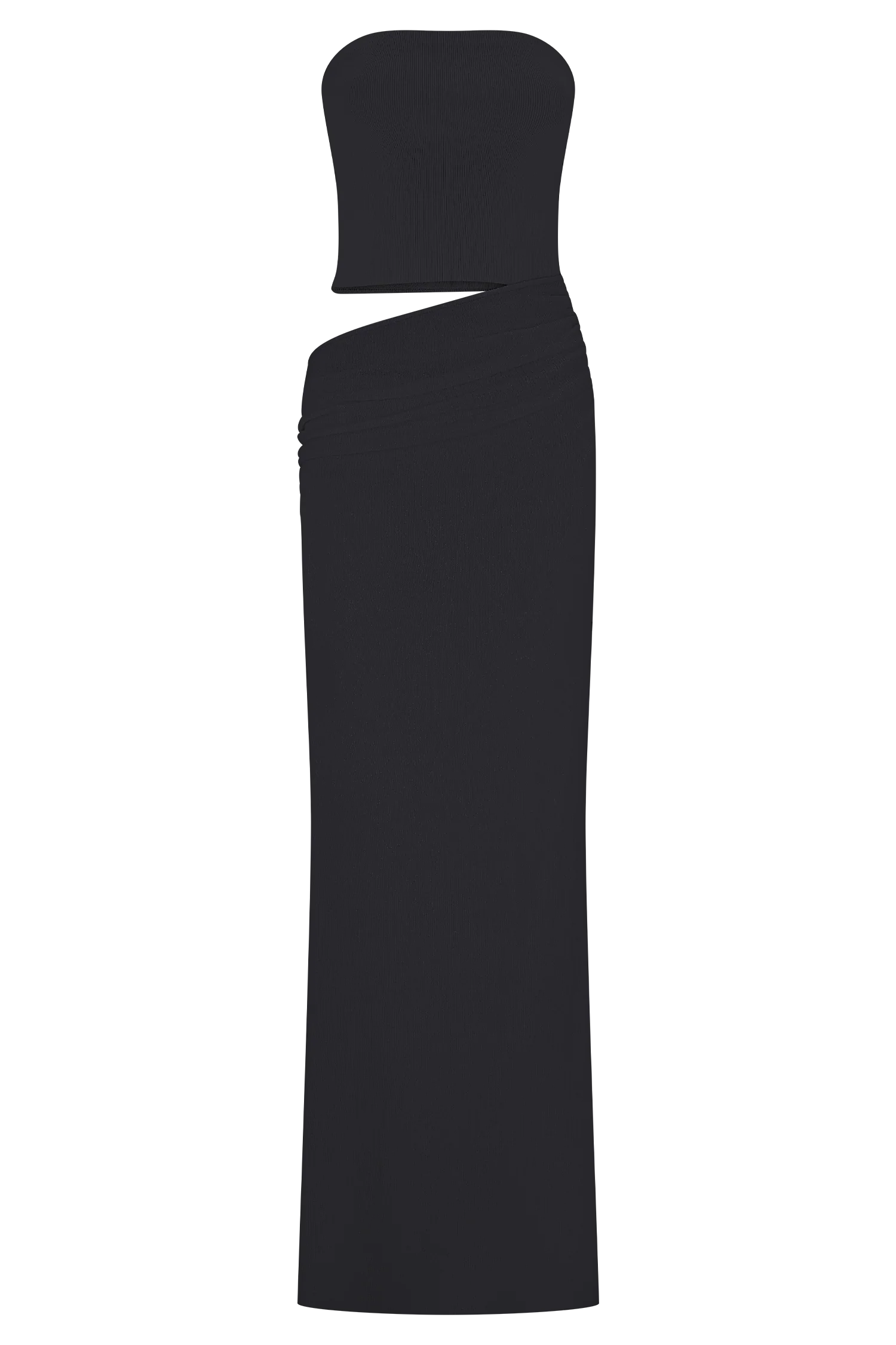Jasiel Strapless Knit Maxi Dress - Black - Image 9