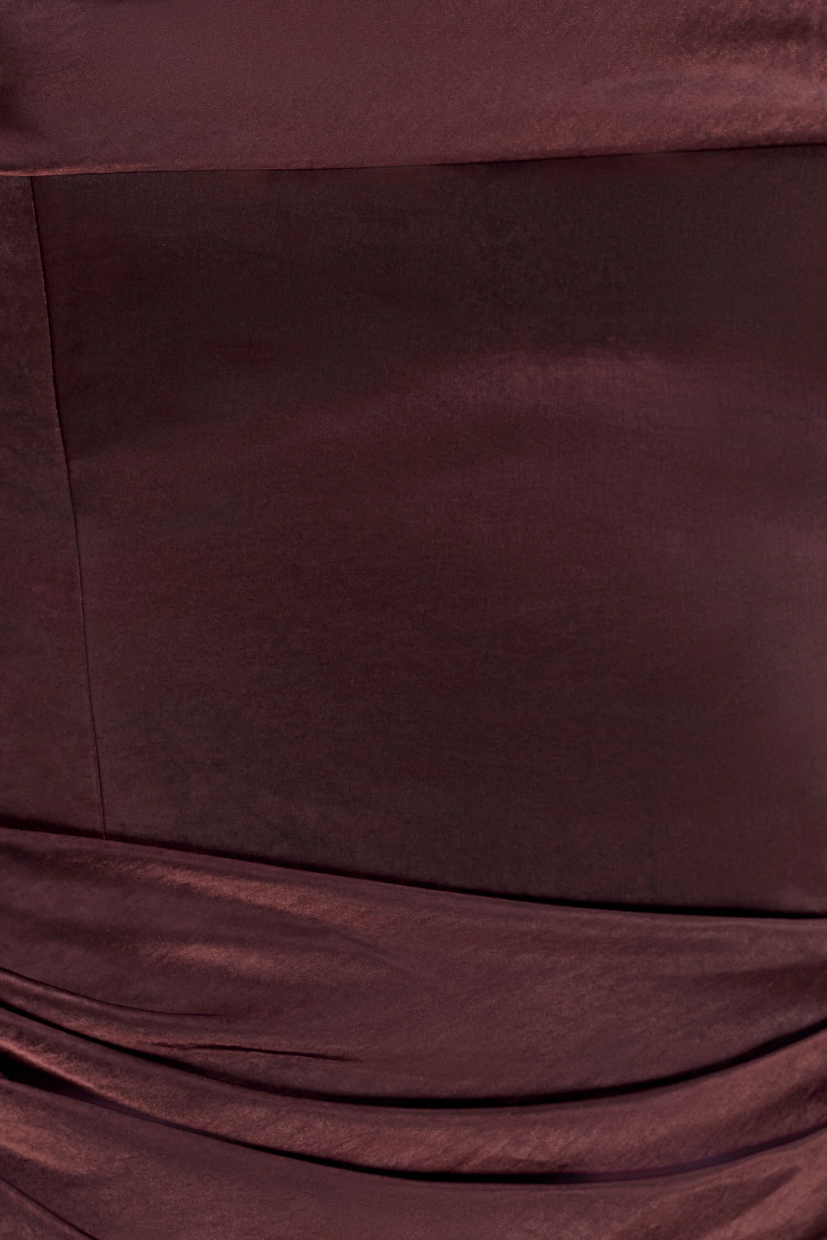 Jasmine Strapless Satin Maxi Dress - Dark Chocolate - Image 6
