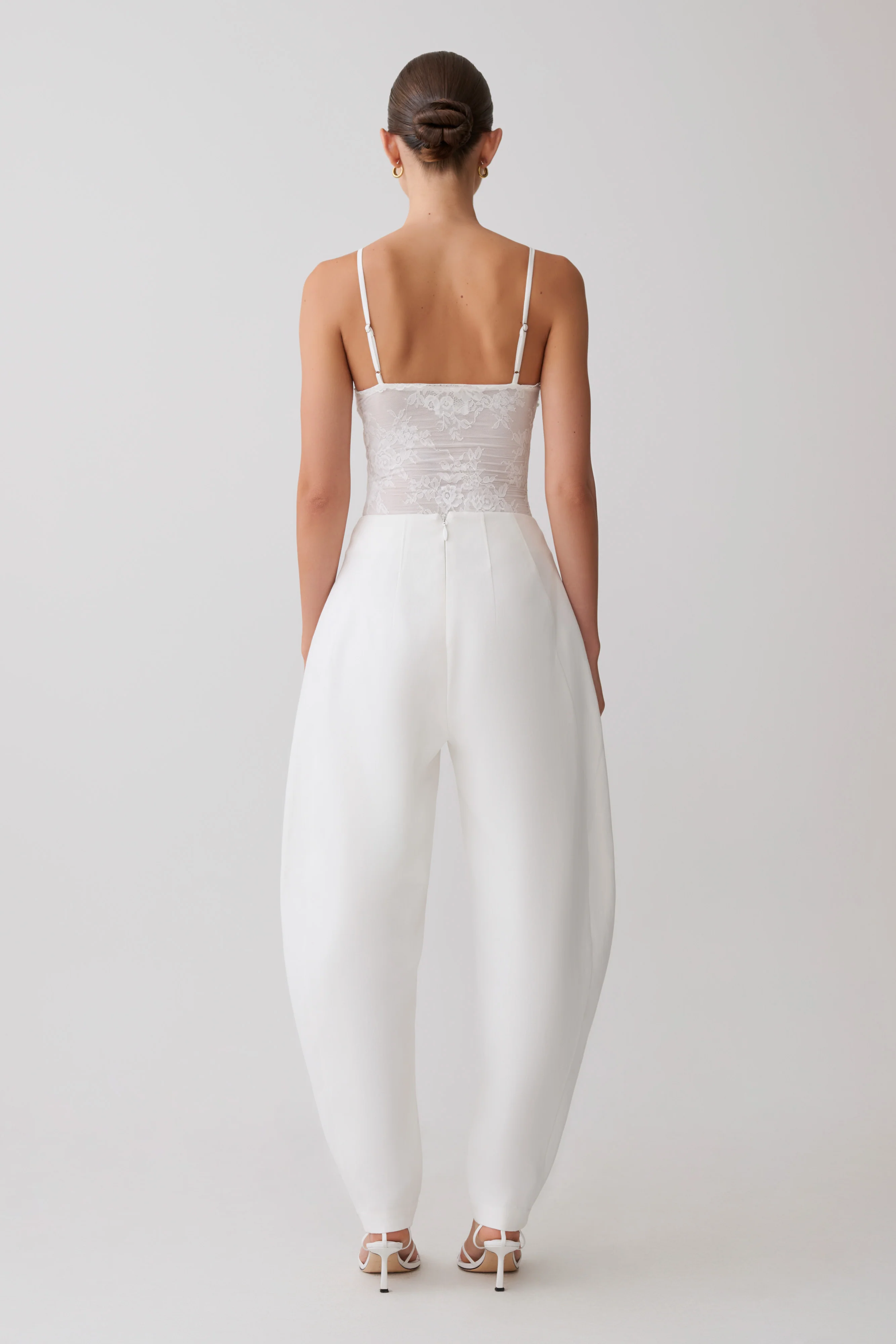 Jasper Plunge Lace Bodysuit - Ivory - Image 4