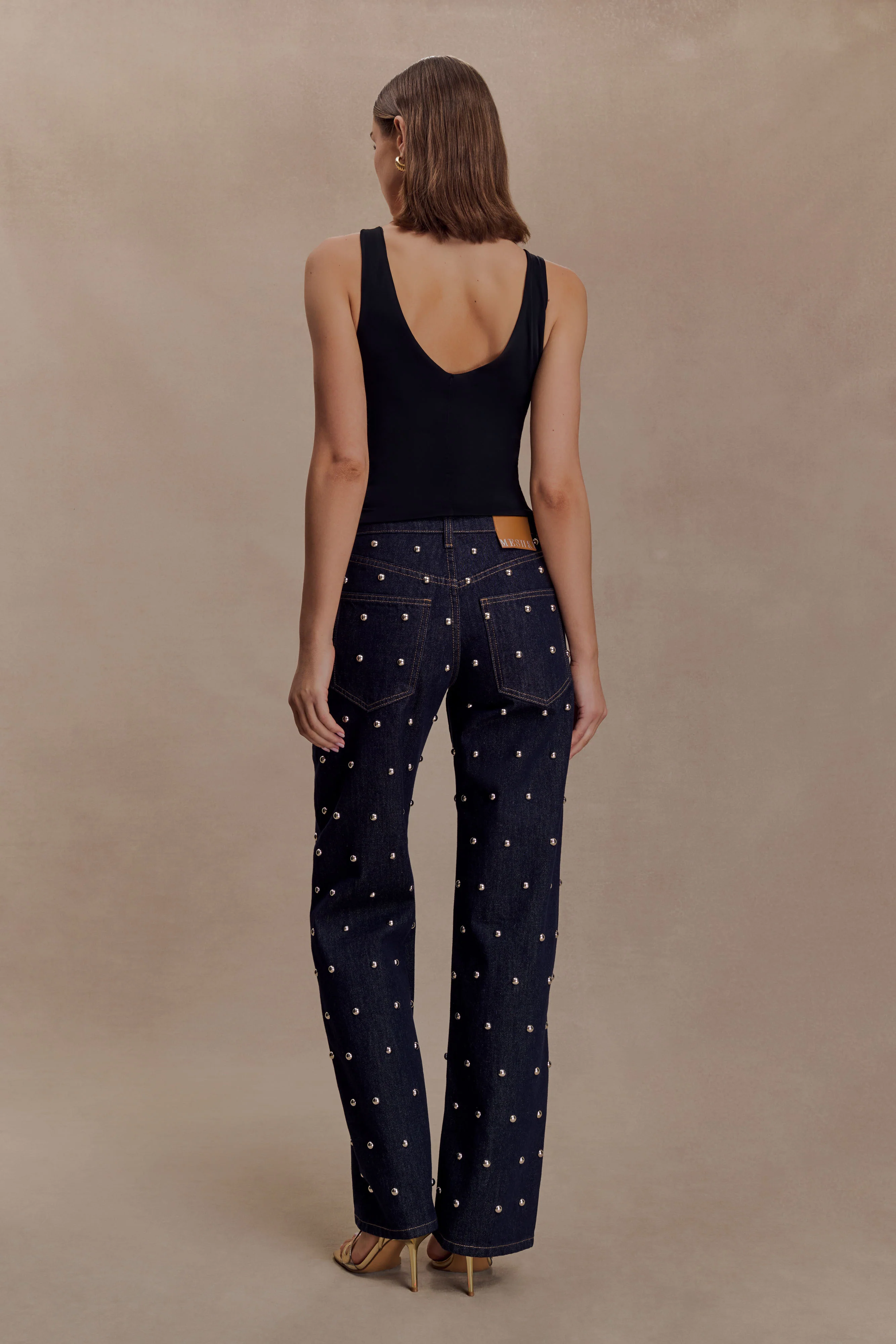 Spencer Slinky Top with Hardware - Black - Image 5
