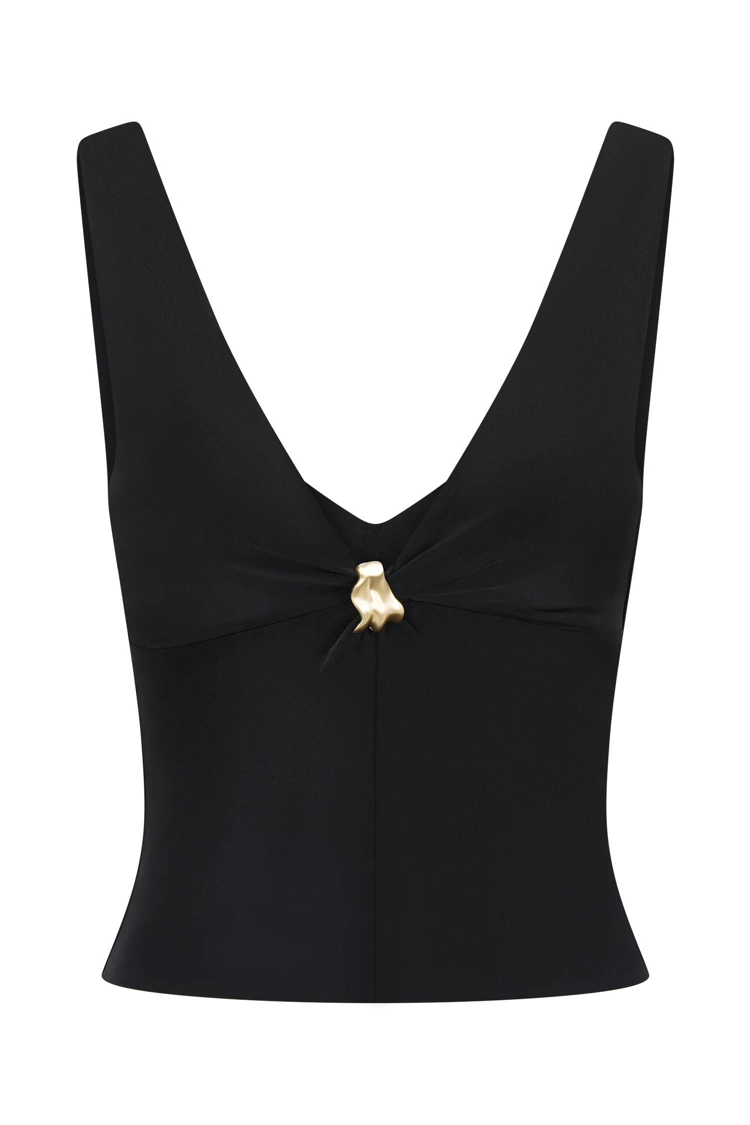 Spencer Slinky Top with Hardware - Black - Image 9