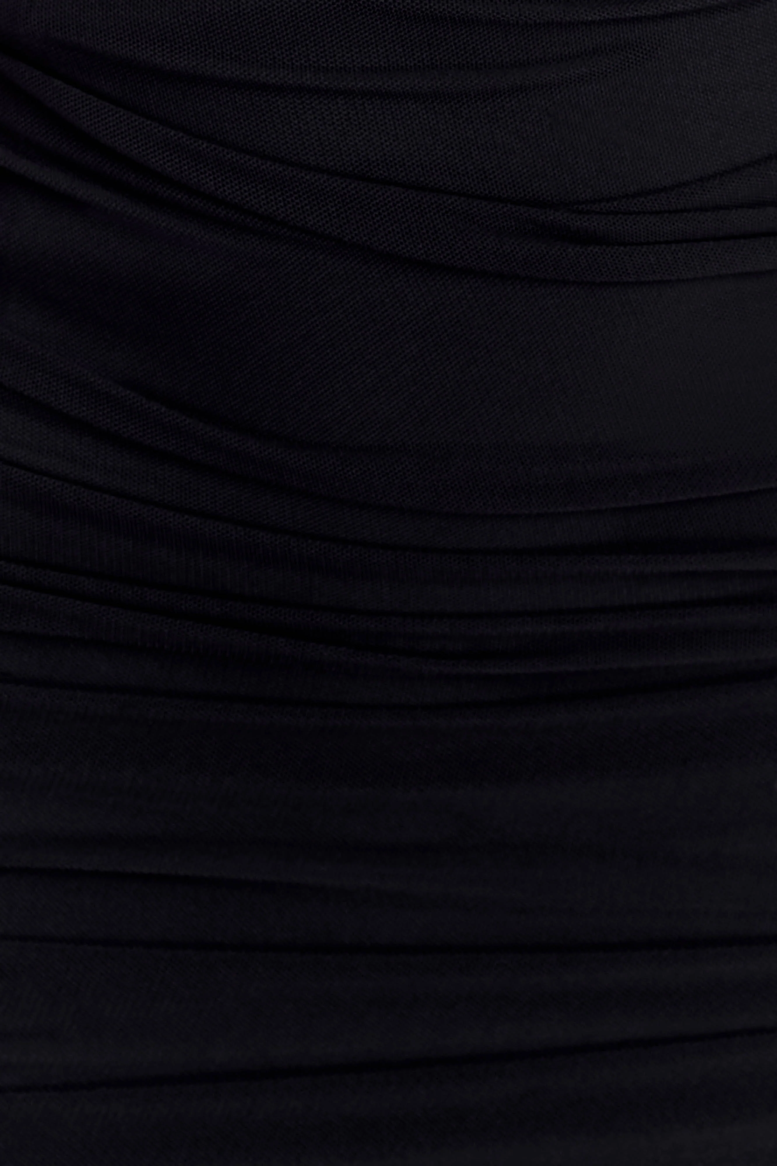 Jianna Strapless Mesh Maxi Dress - Black - Image 6
