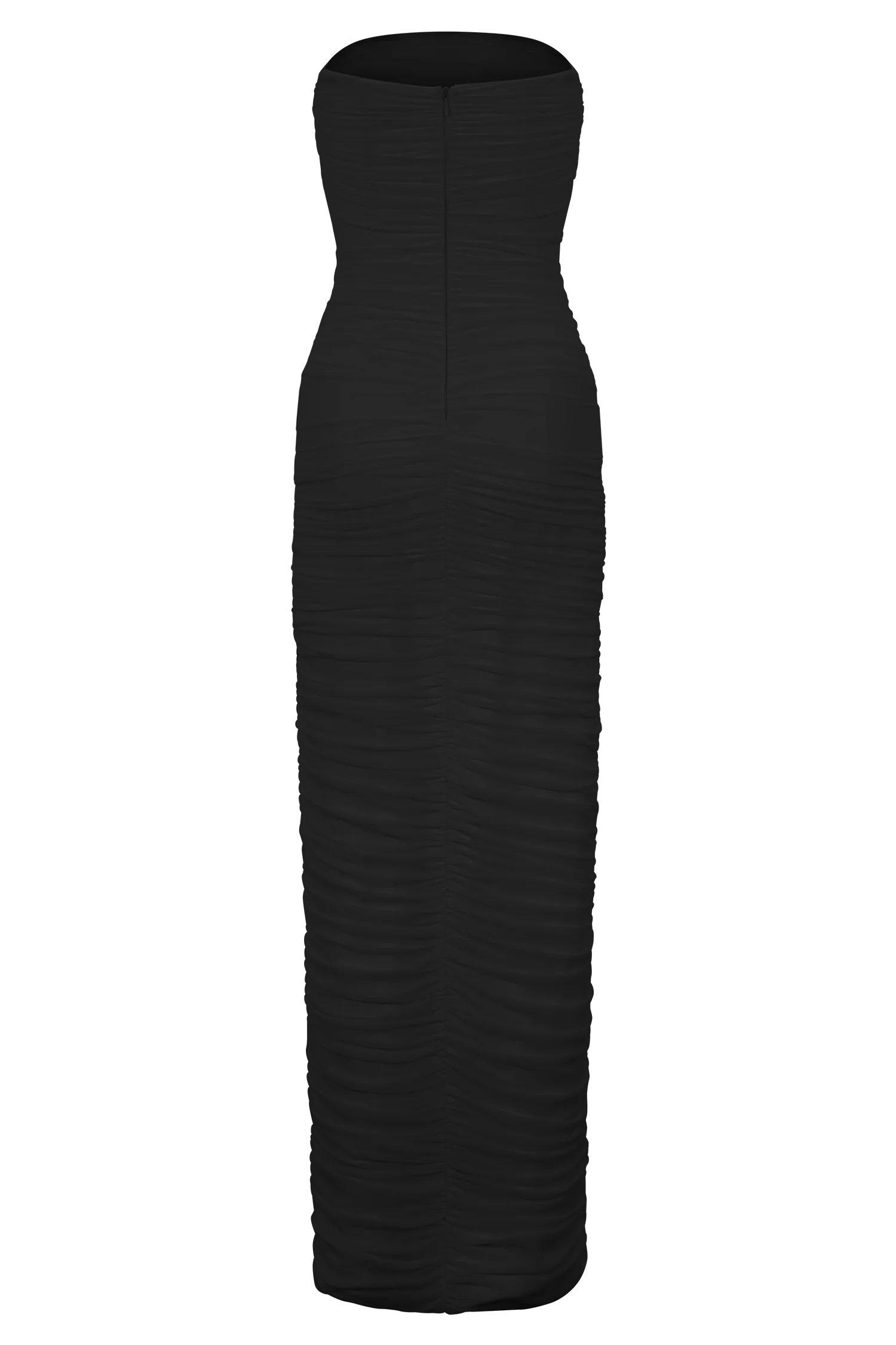 Jianna Strapless Mesh Maxi Dress - Black - Image 7