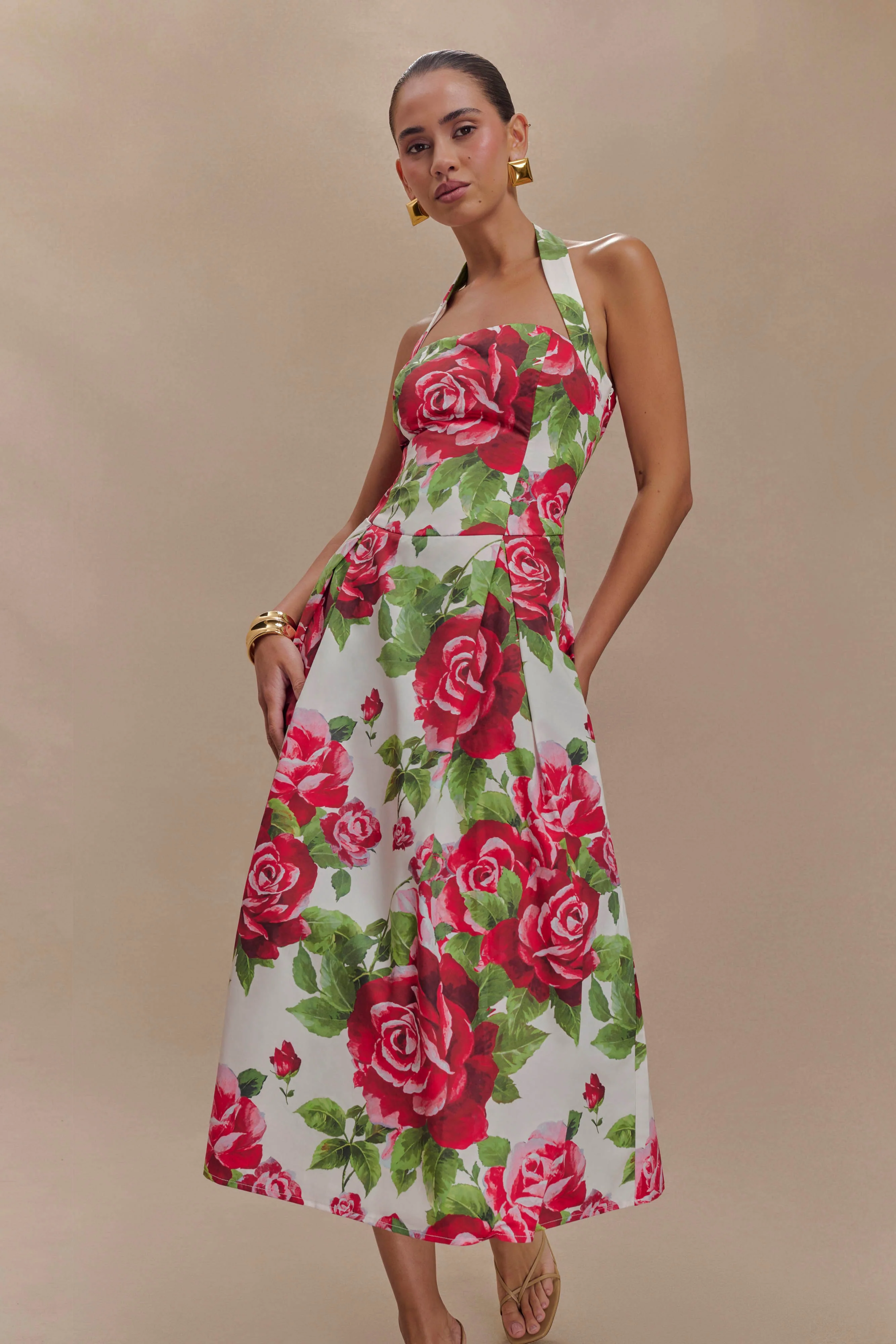 Juana Halter Midi Dress - Sonia Rose Print - Image 3