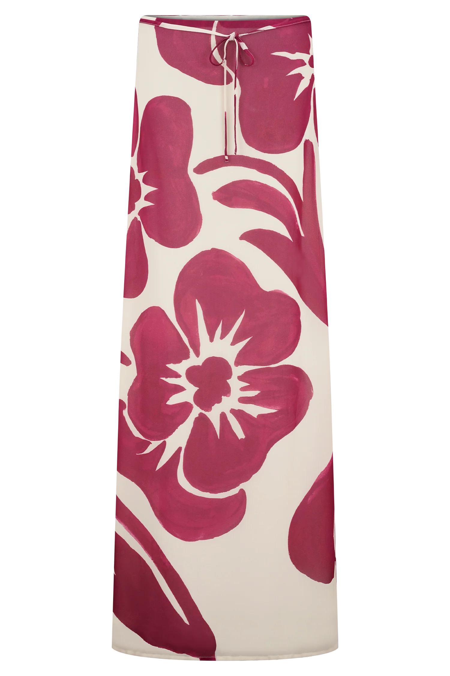 Katalina Chiffon Maxi Skirt - Red Deco Fleur Print - Image 7