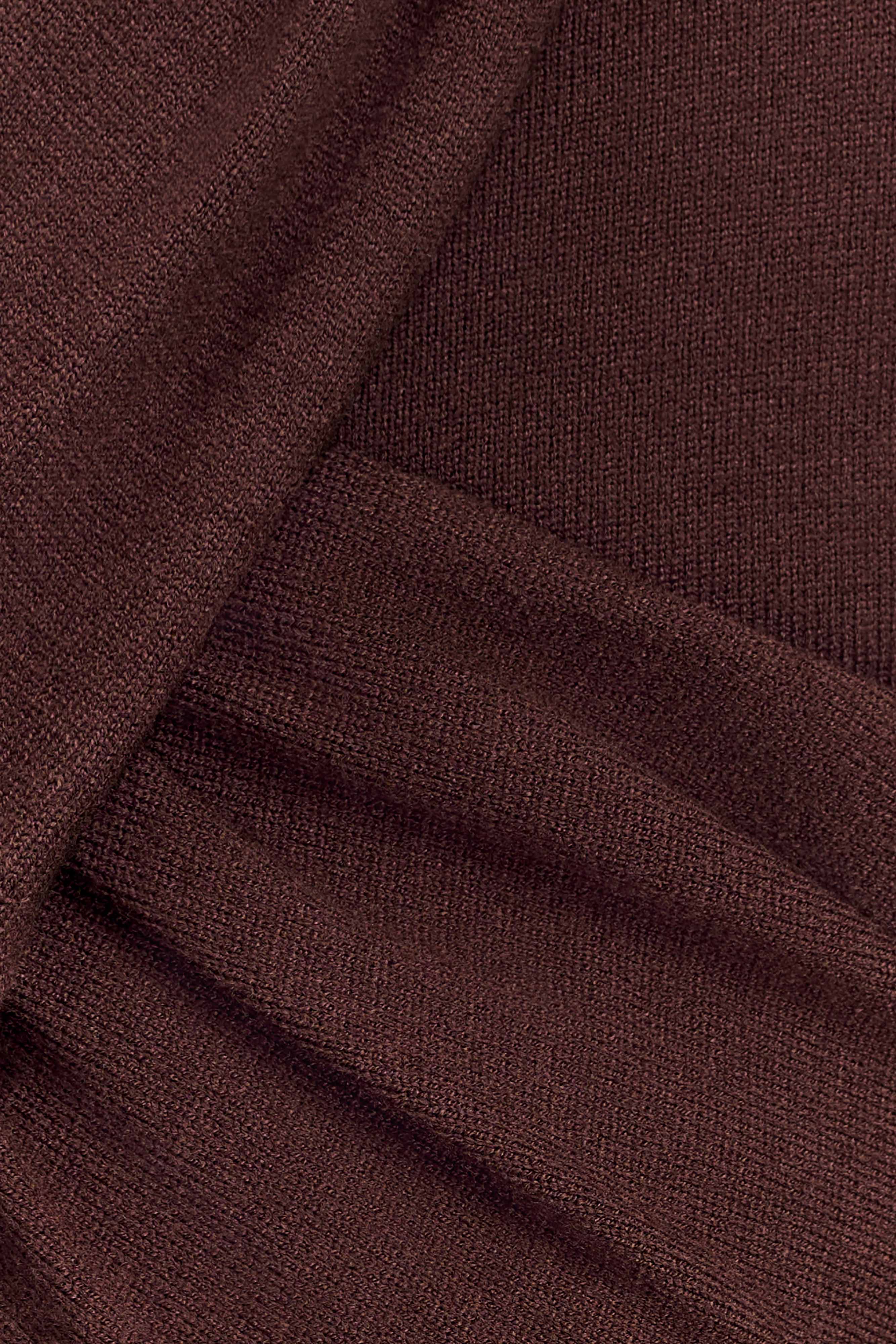 Kaylen Knit Long Sleeve Top - Dark Chocolate - Image 7