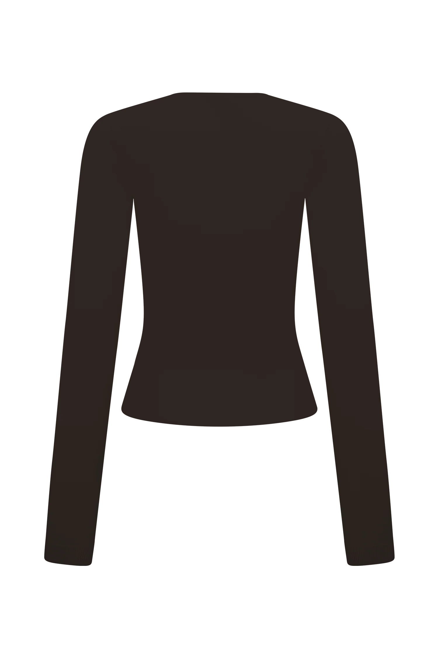 Kaylen Knit Long Sleeve Top - Dark Chocolate - Image 8