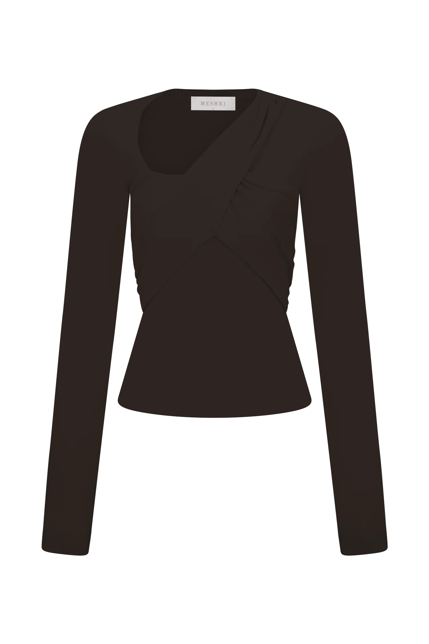 Kaylen Knit Long Sleeve Top - Dark Chocolate - Image 9