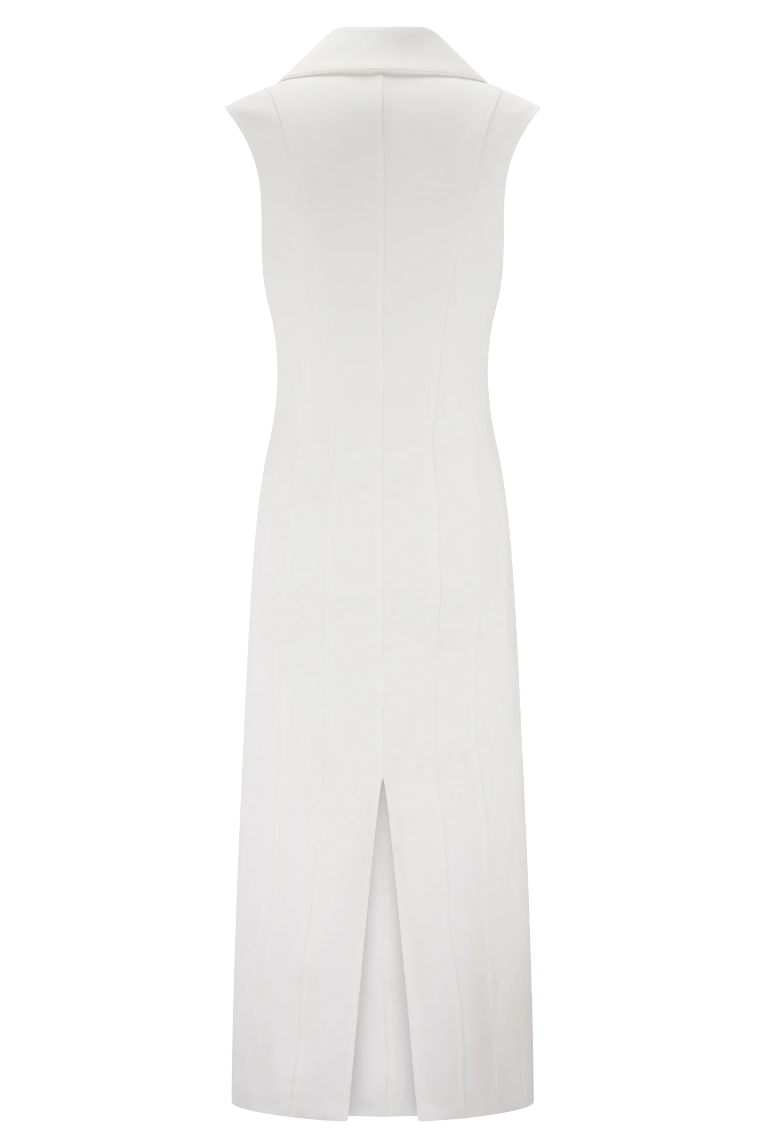 Keagan Sleeveless Midi Dress - Ivory - Image 6