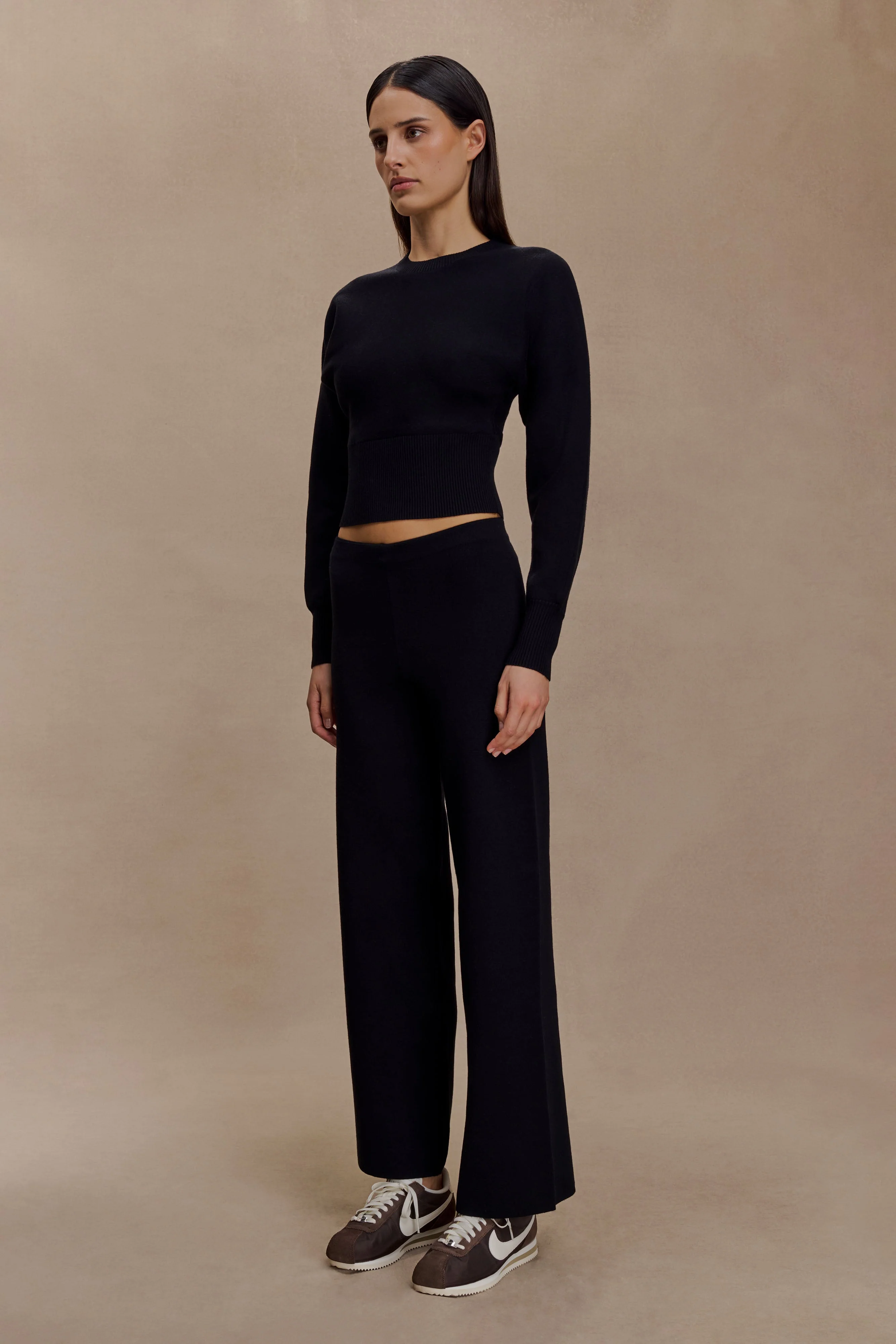 Ciaralee Cinched Waist Jumper - Black - Image 4