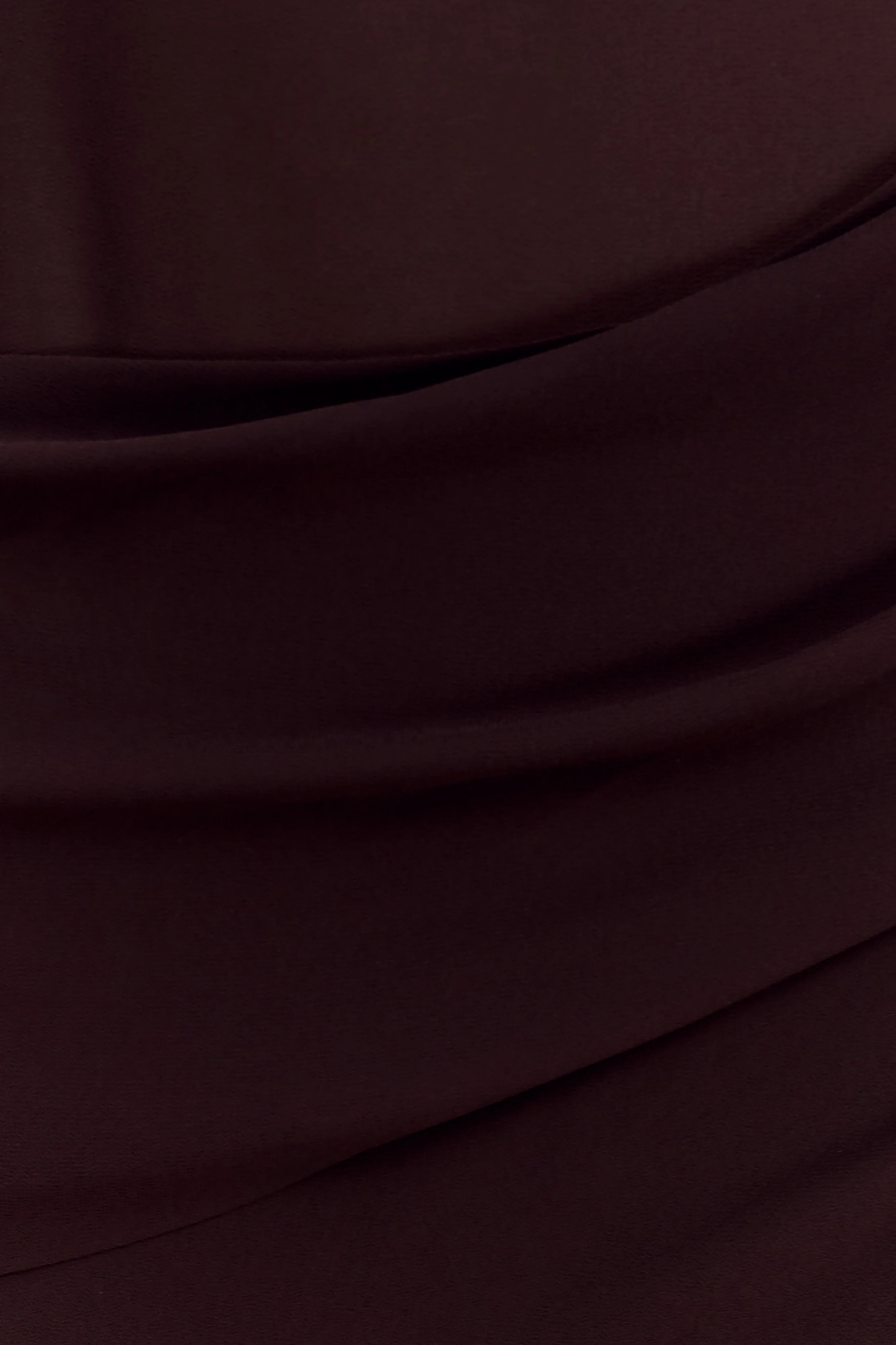 Kirsten Off Shoulder Chiffon Maxi Dress - Cacao Brown - Image 4