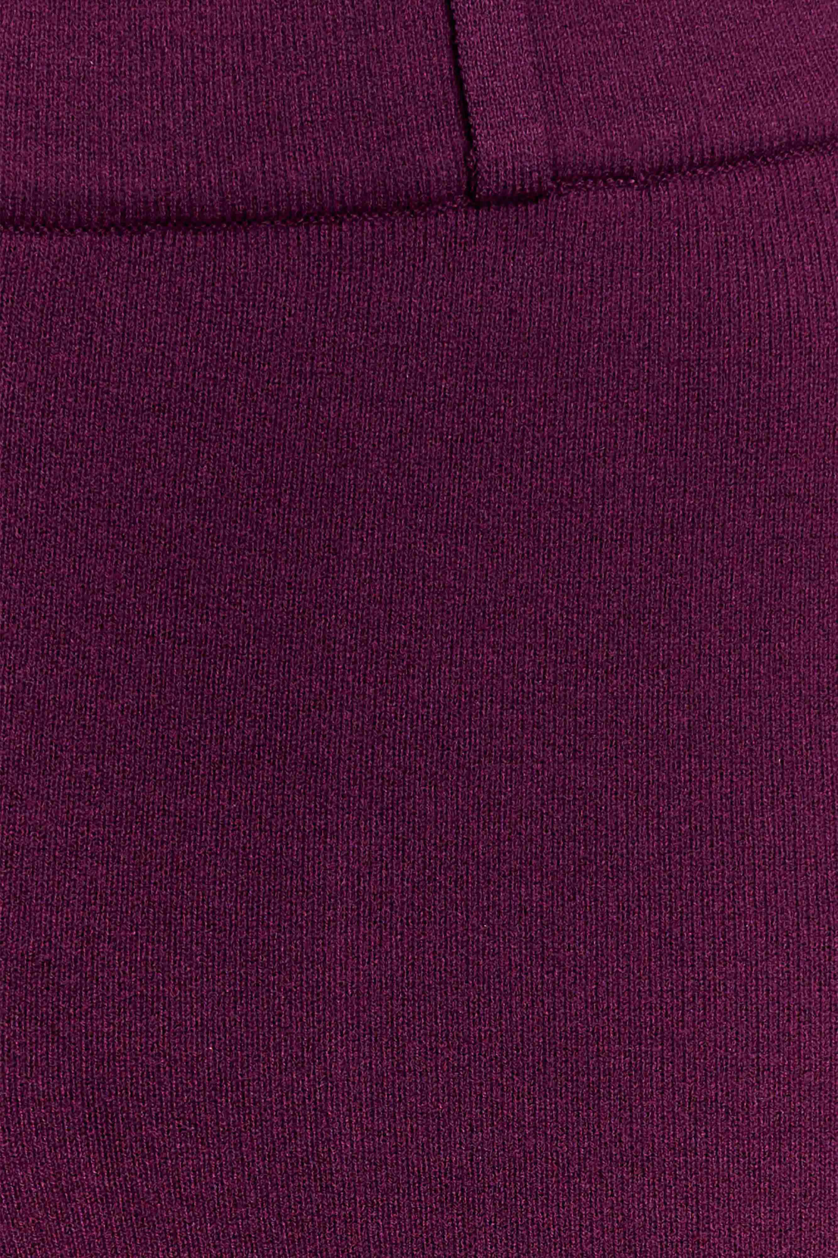 Lauren Knit Trouser - Plum - Image 6