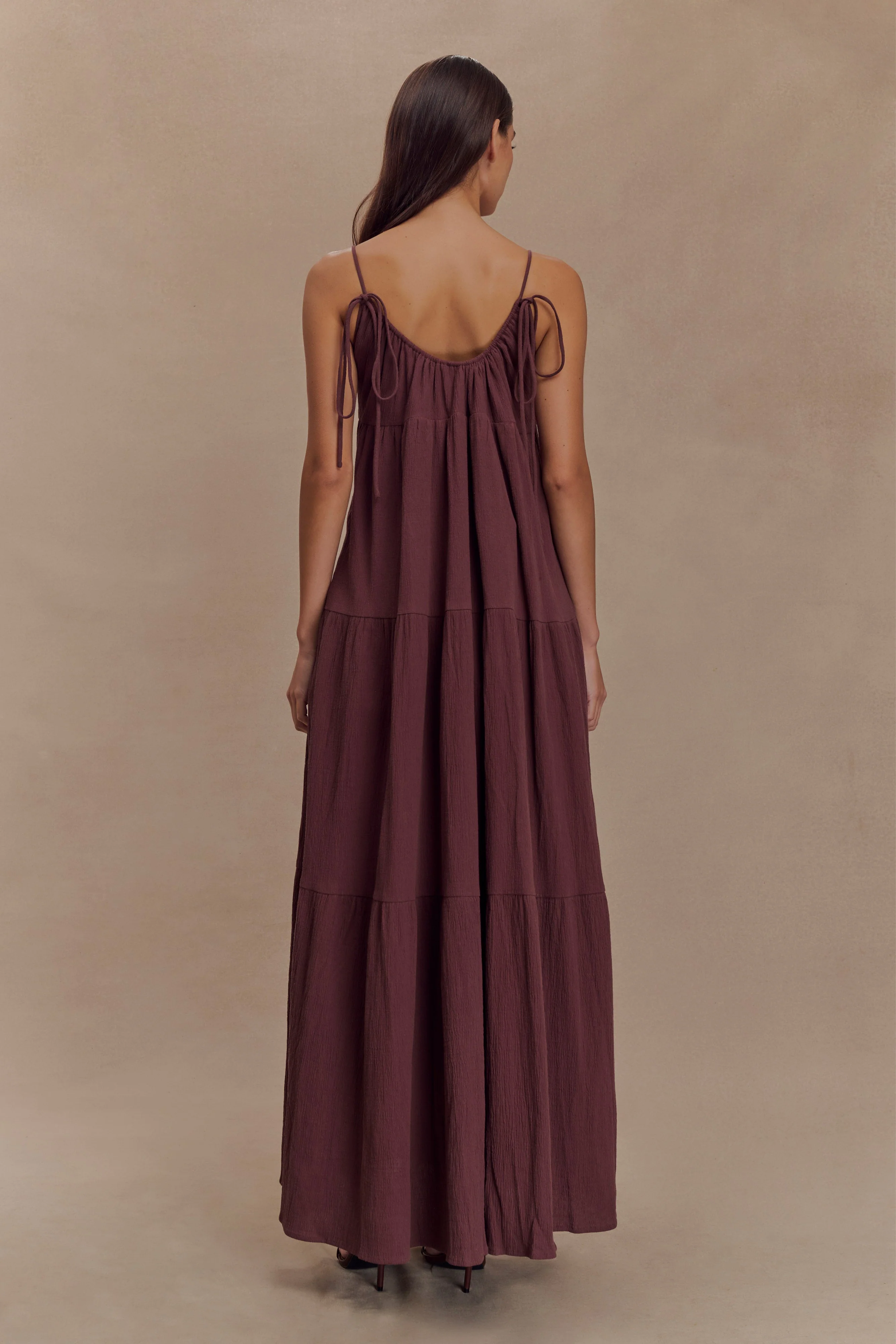 Lenny Front Tie Top - Chocolate - Image 3
