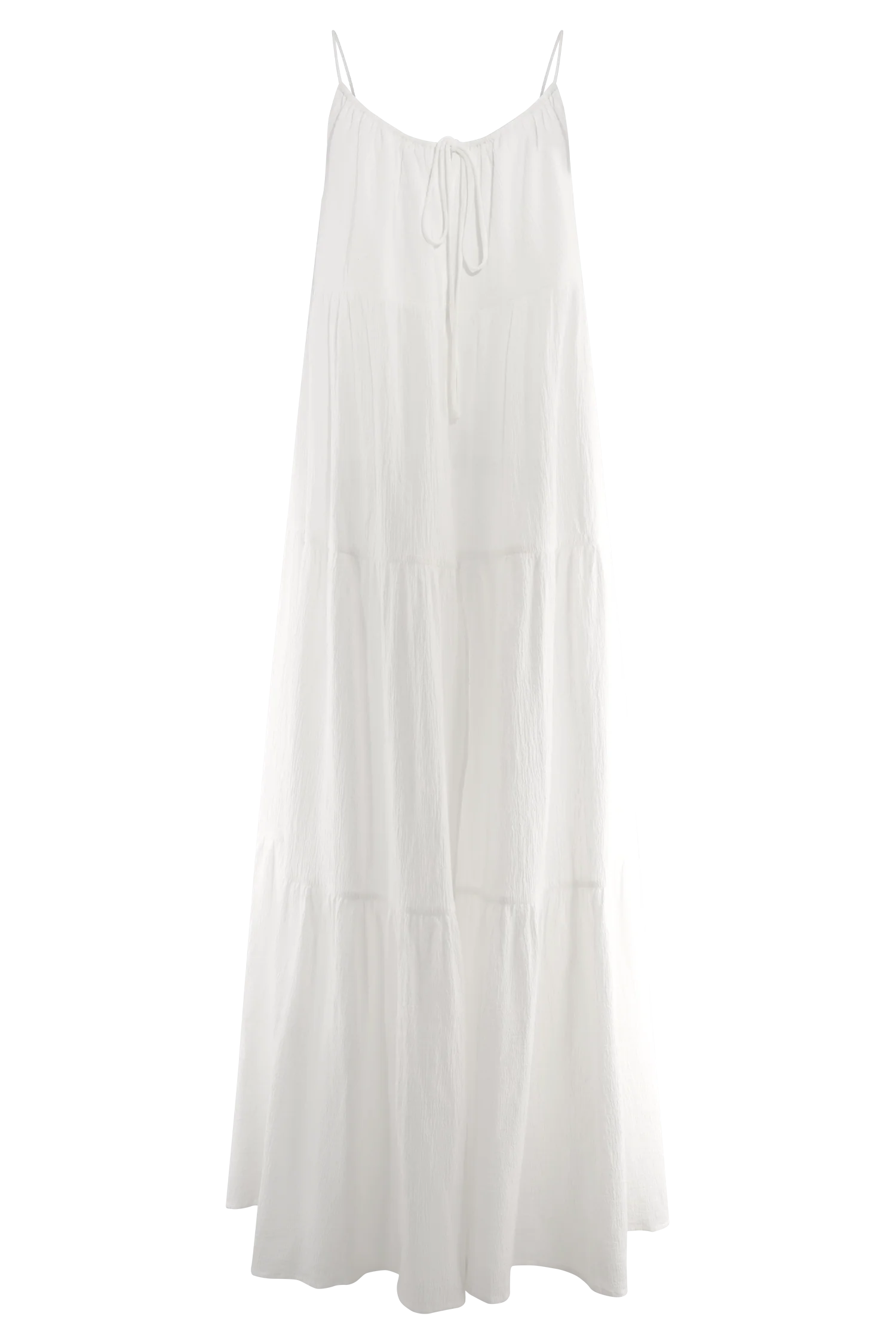 Lenny Front Tie Top - White - Image 11