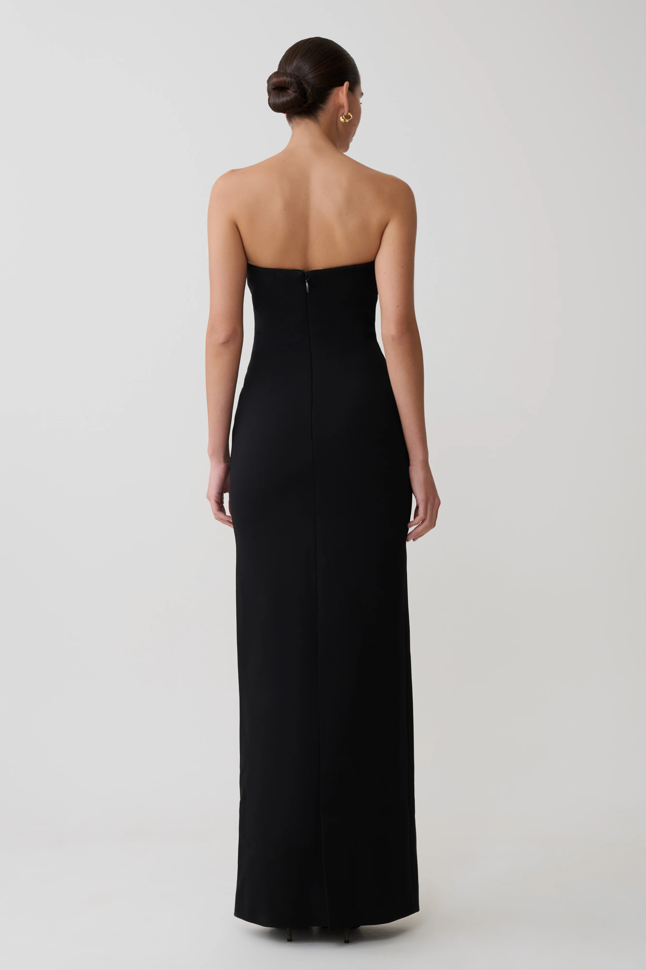 Lianne Strapless Maxi Dress - Black - Image 2