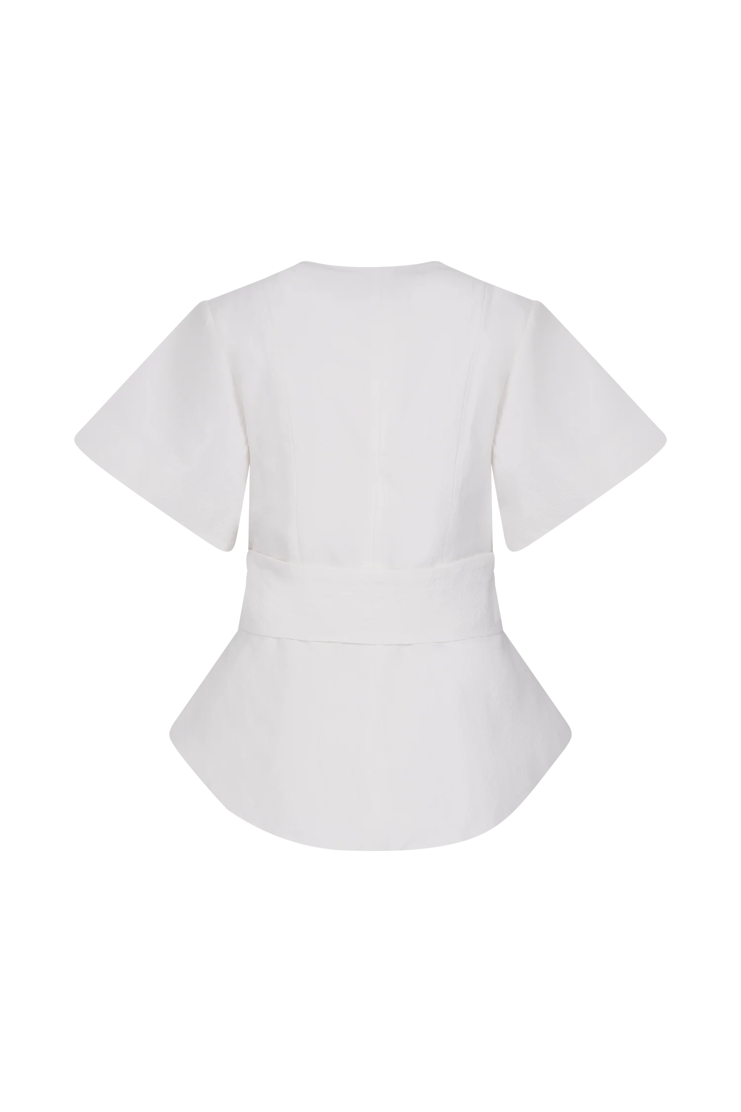 Liberty Cotton Shortsleeve Top - White - Image 10
