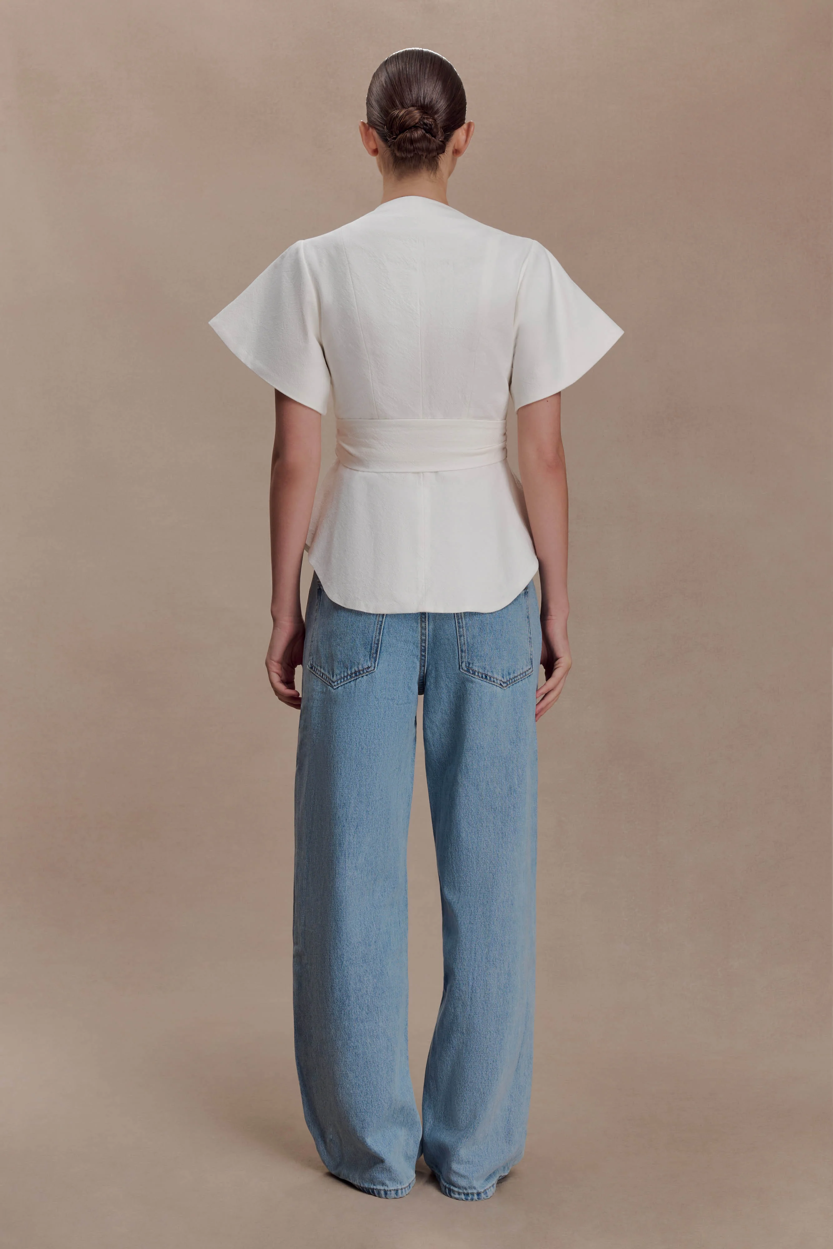 Liberty Cotton Shortsleeve Top - White - Image 7