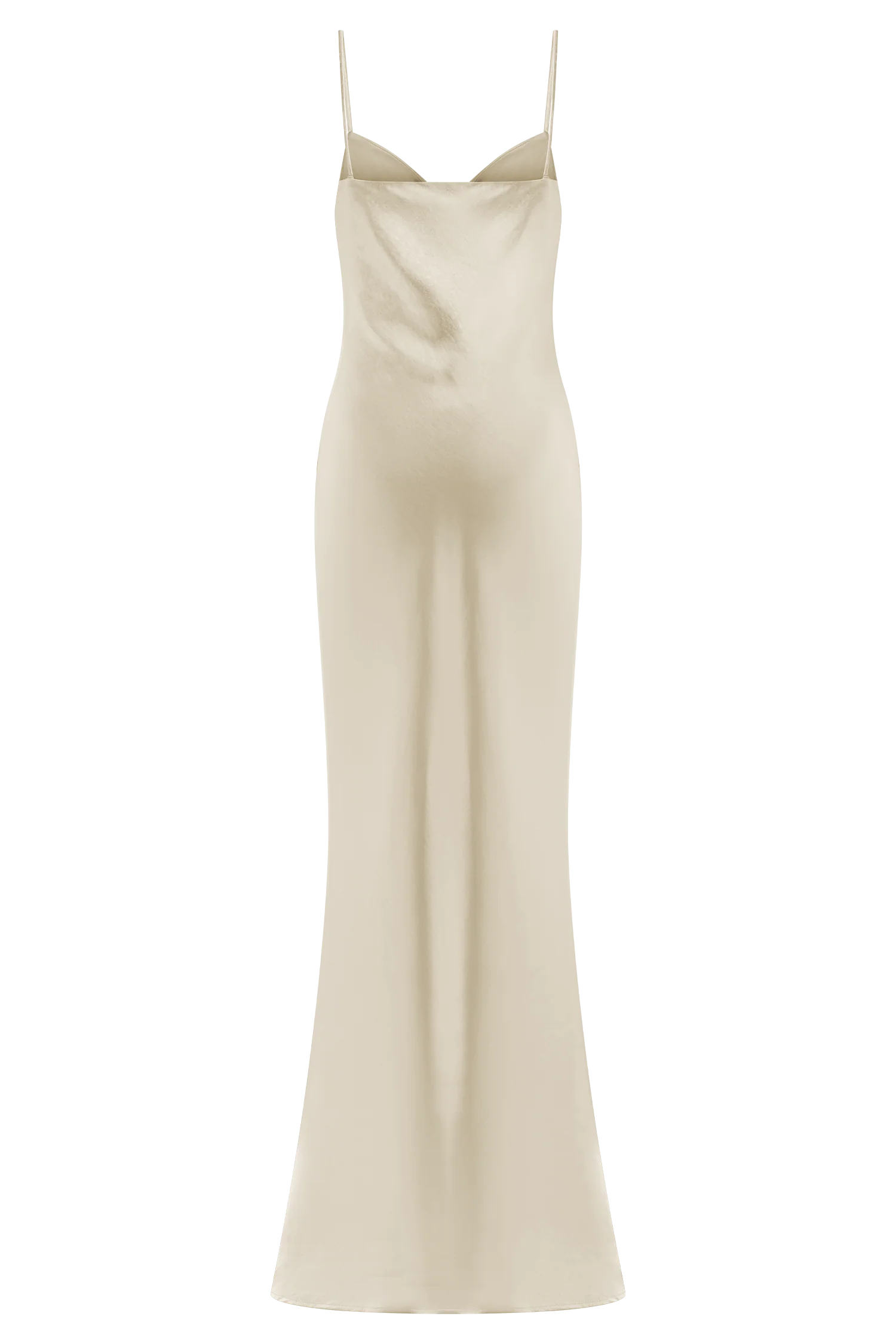 Lilly Sweetheart Satin Maxi Dress - Blush Gold - Image 12