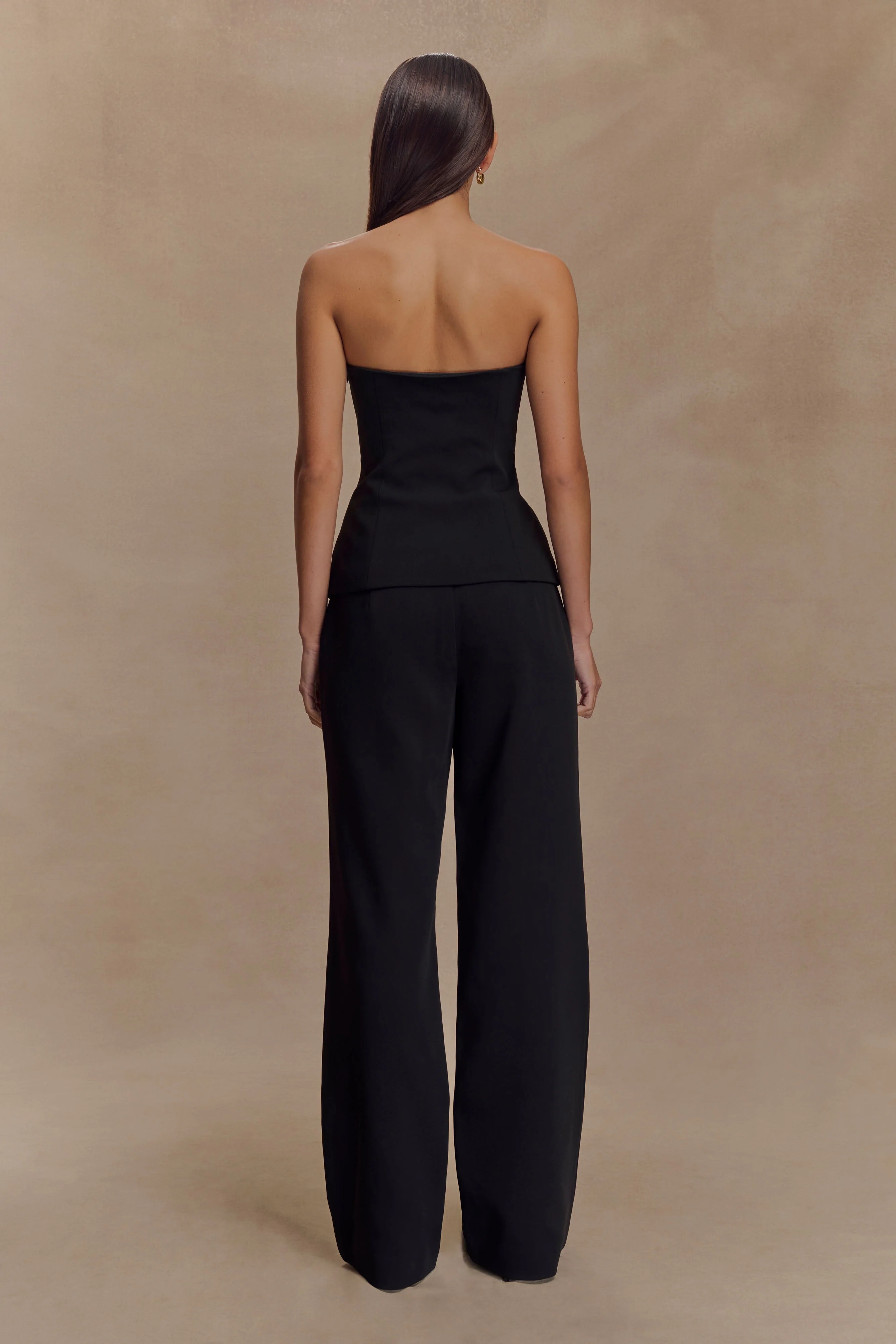Lindie Straight Leg Suiting Pants - Black - Image 2