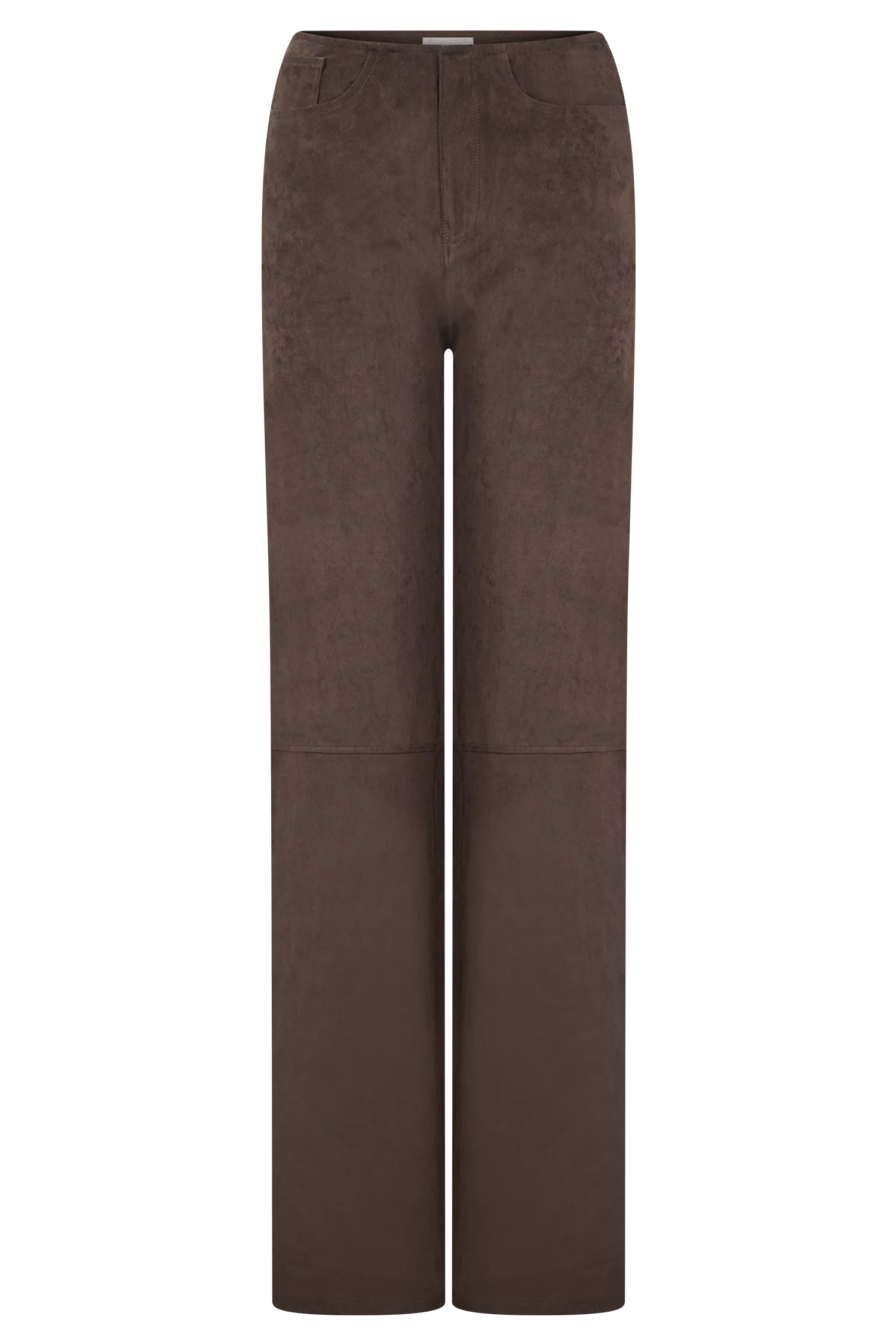 Logan Faux Suede Pants - Dark Chocolate - Image 9