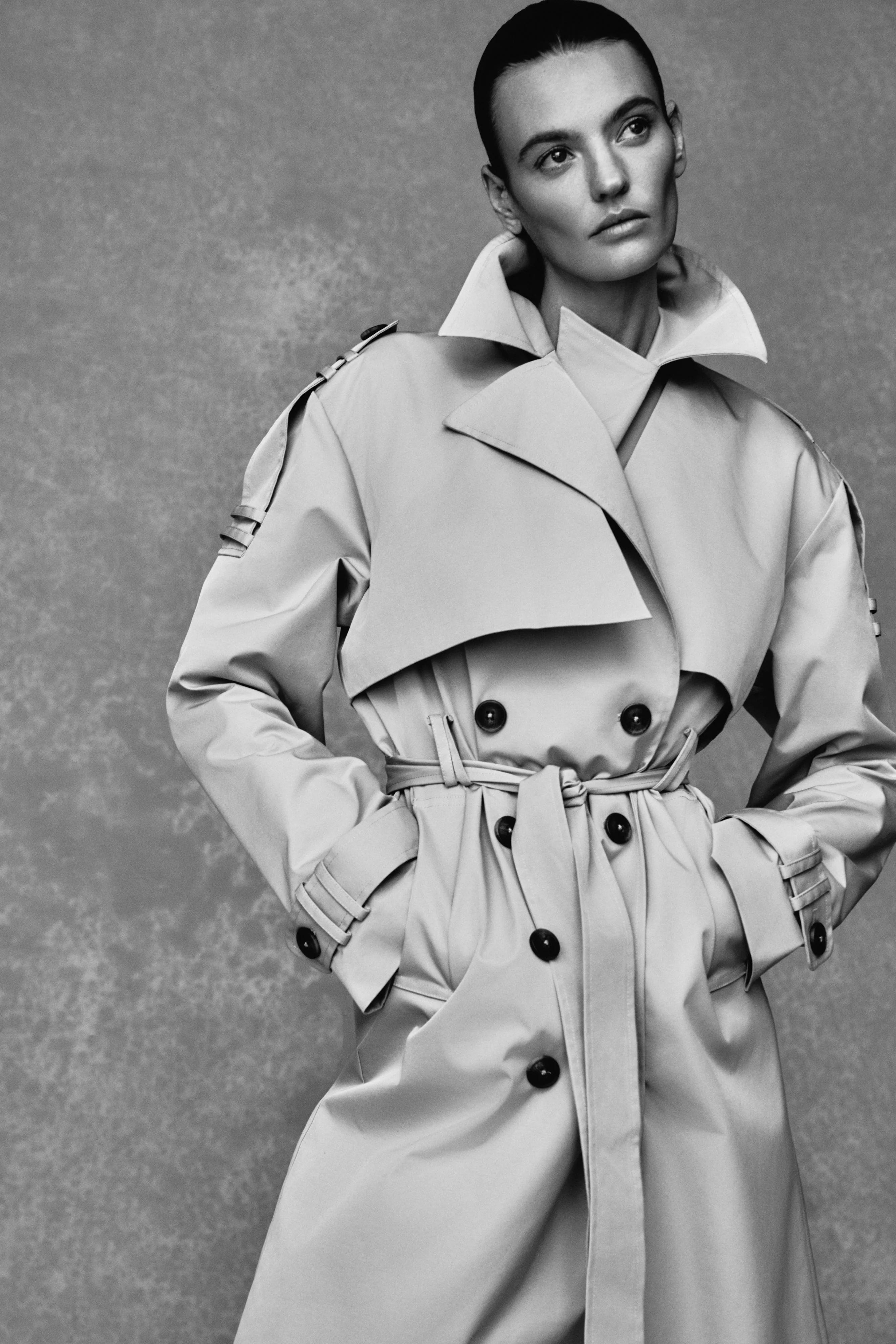Lois Twill Trench Coat - Camel - Image 3