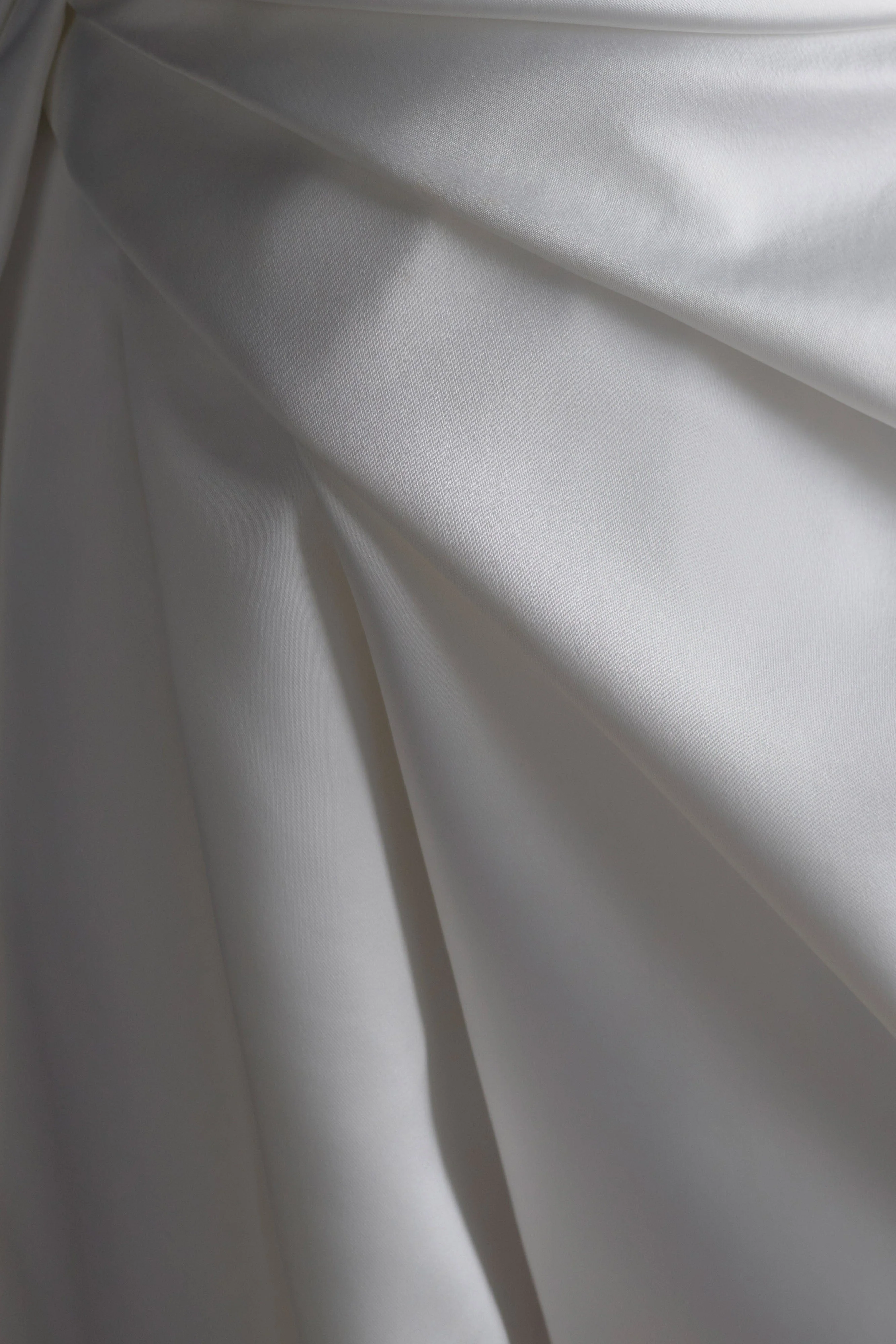 Lora Strapless Satin Mini Dress - White - Image 6