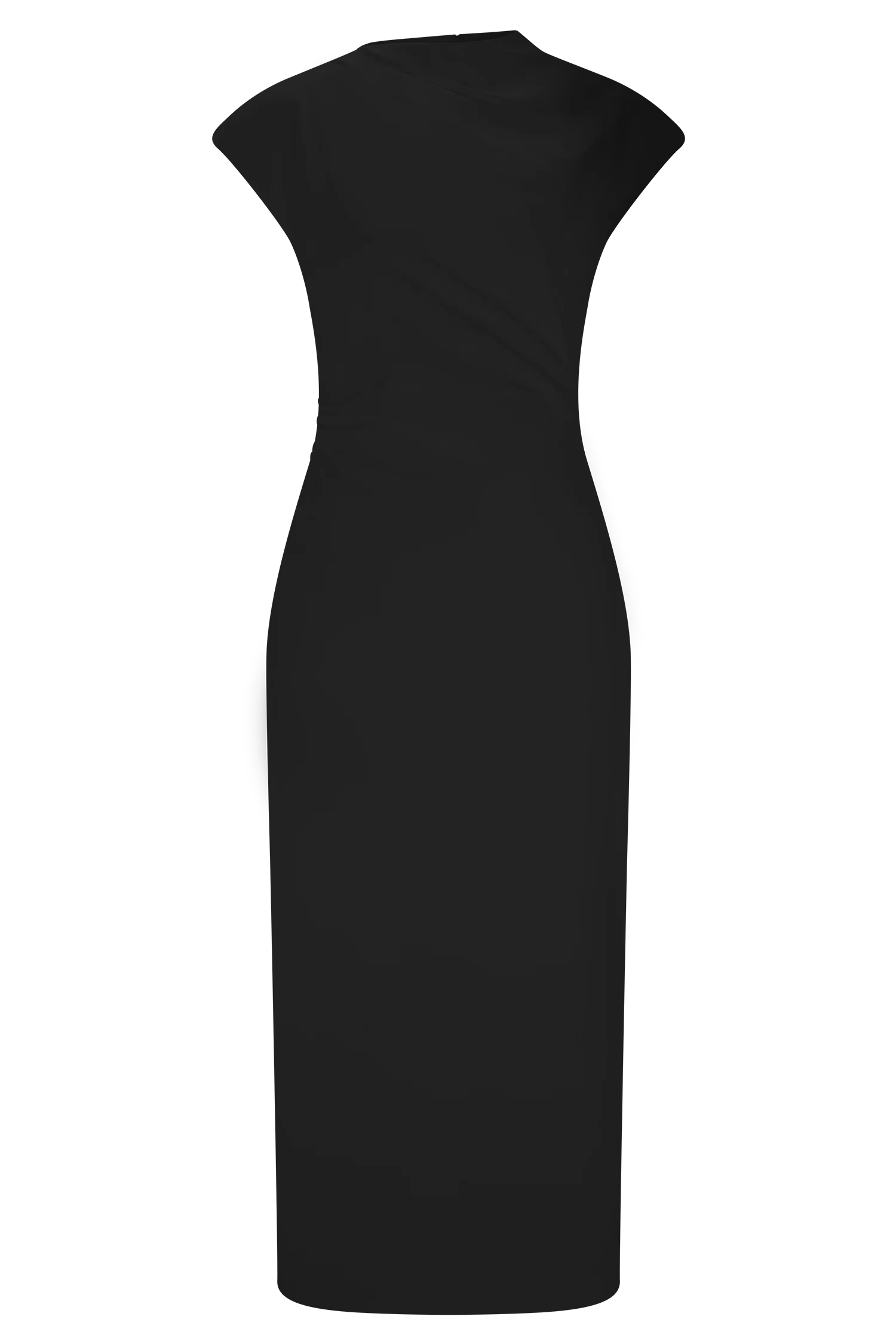 Lorena Cotton Midi Dress - Black - Image 7