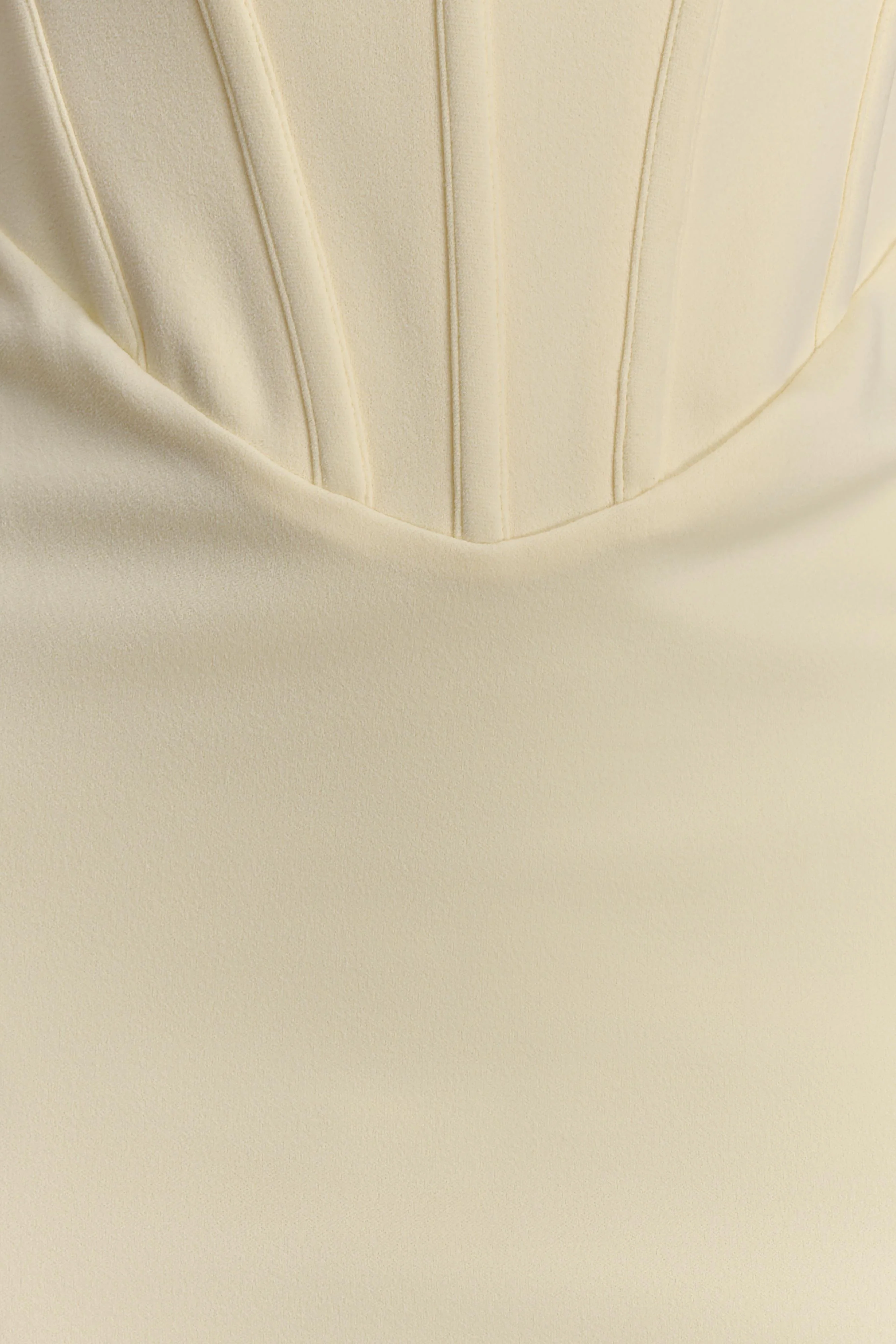 Luella Crepe Corset Maxi Dress - Lemon - Image 9