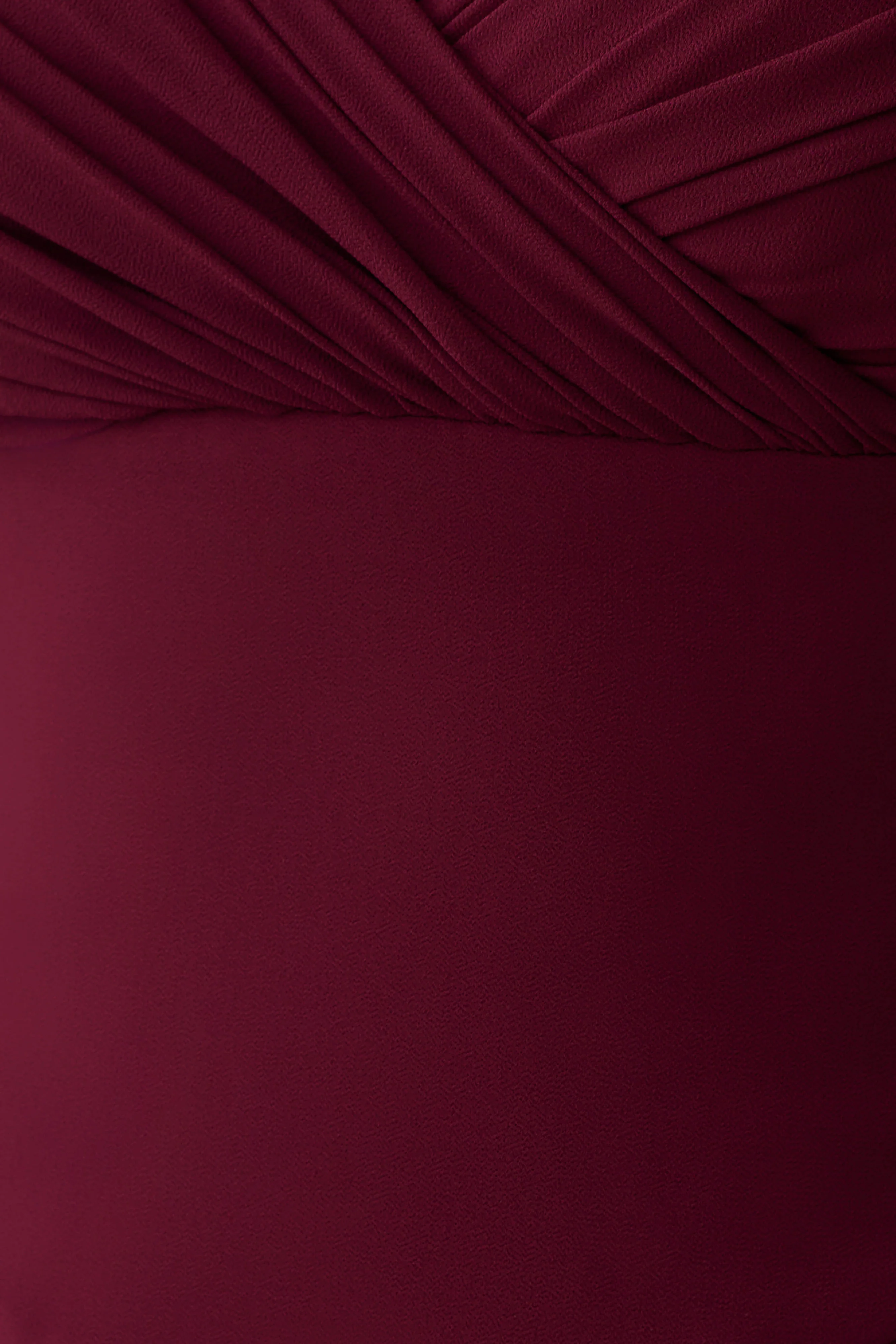 Mabel Off Shoulder Chiffon Maxi Dress - Merlot - Image 5