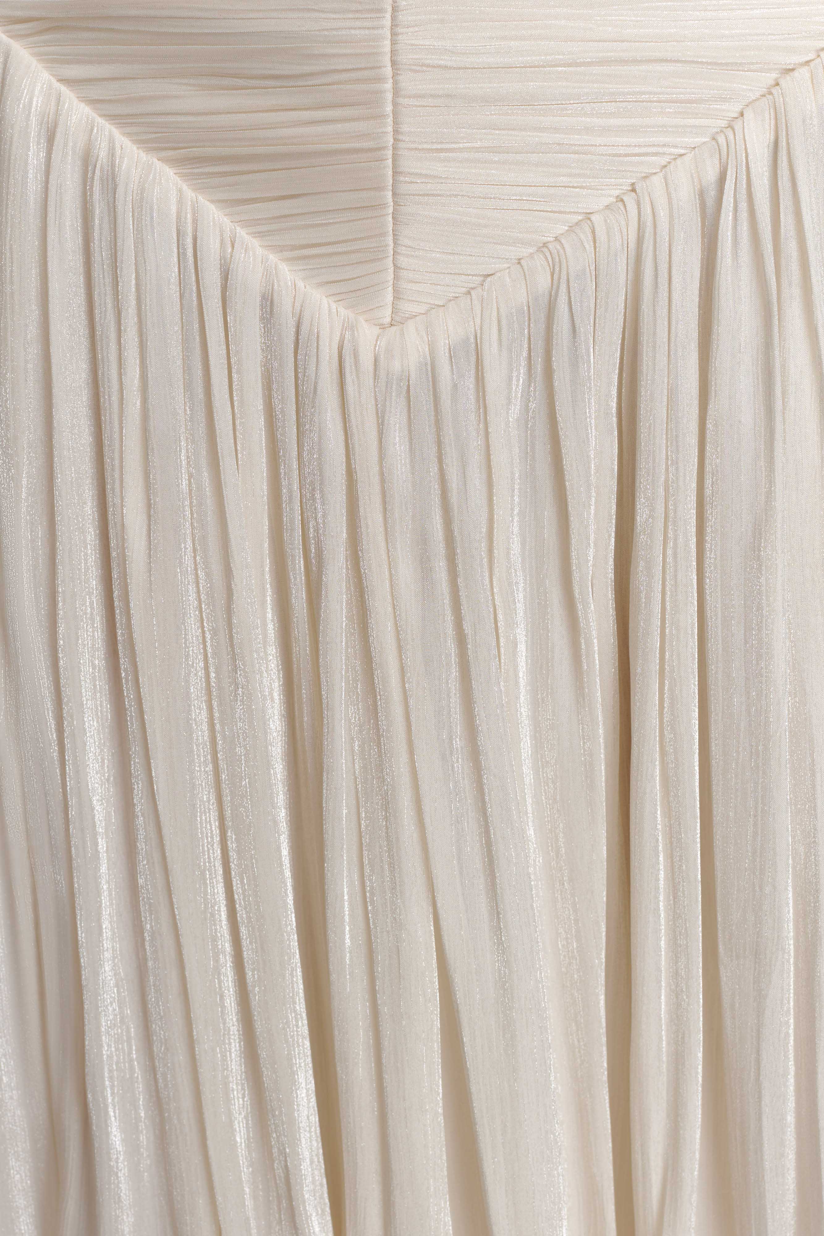 Makena Gathered Midi Skirt - Opal White - Image 11