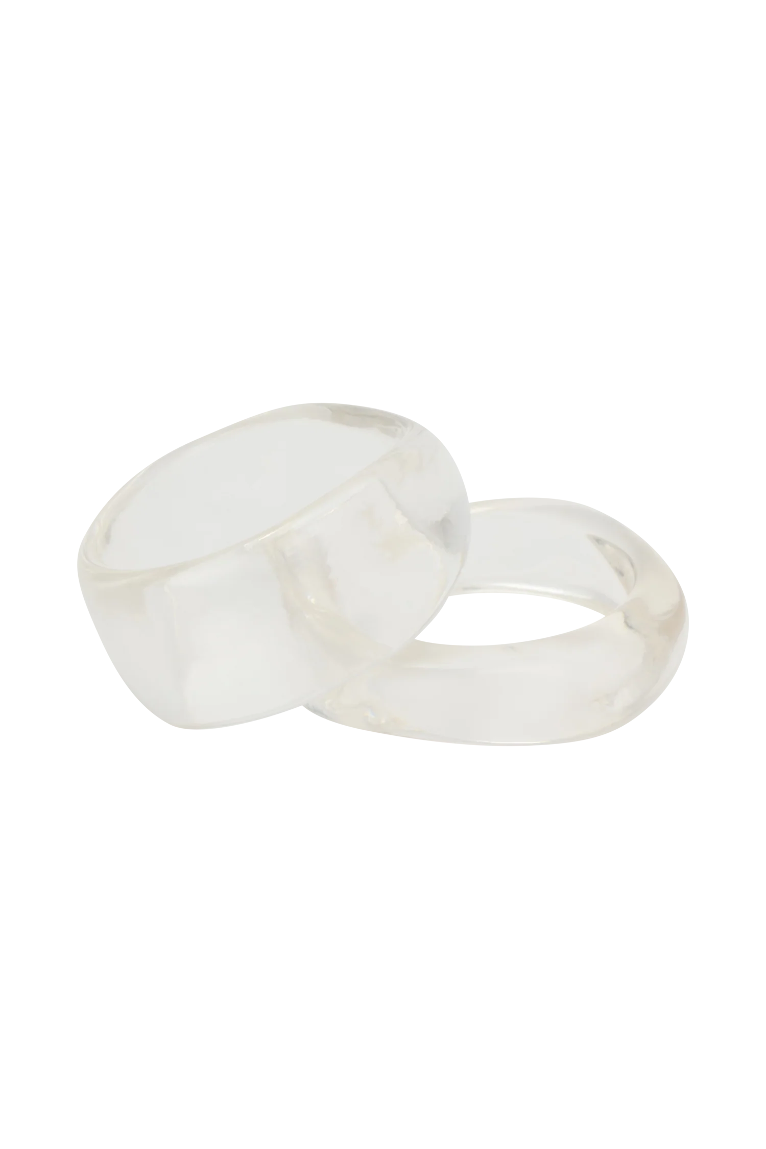 Marah Resin Bangle Set - Clear - Image 6