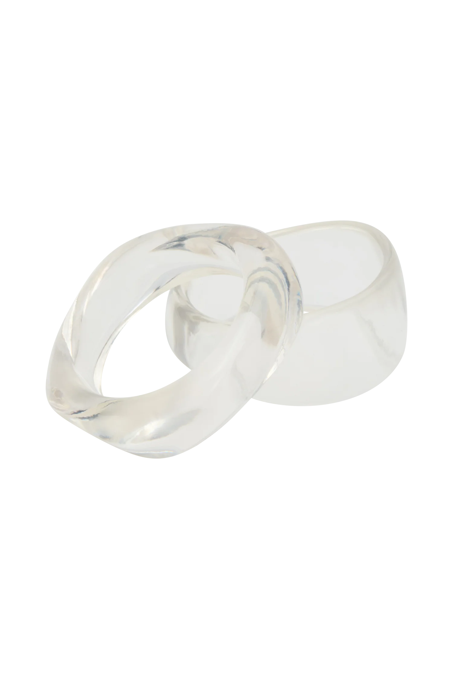 Marah Resin Bangle Set - Clear - Image 7