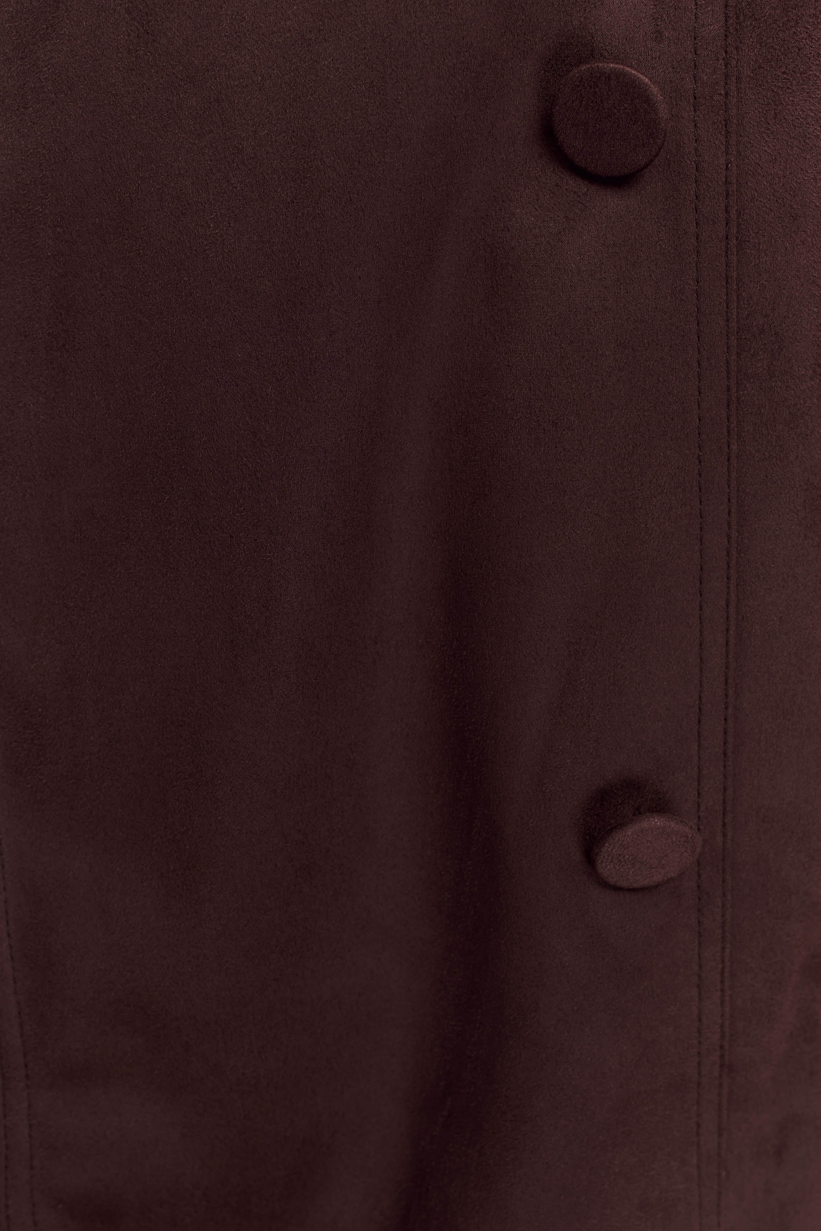 Marc Faux Suede Coat - Cocoa Chocolate - Image 8