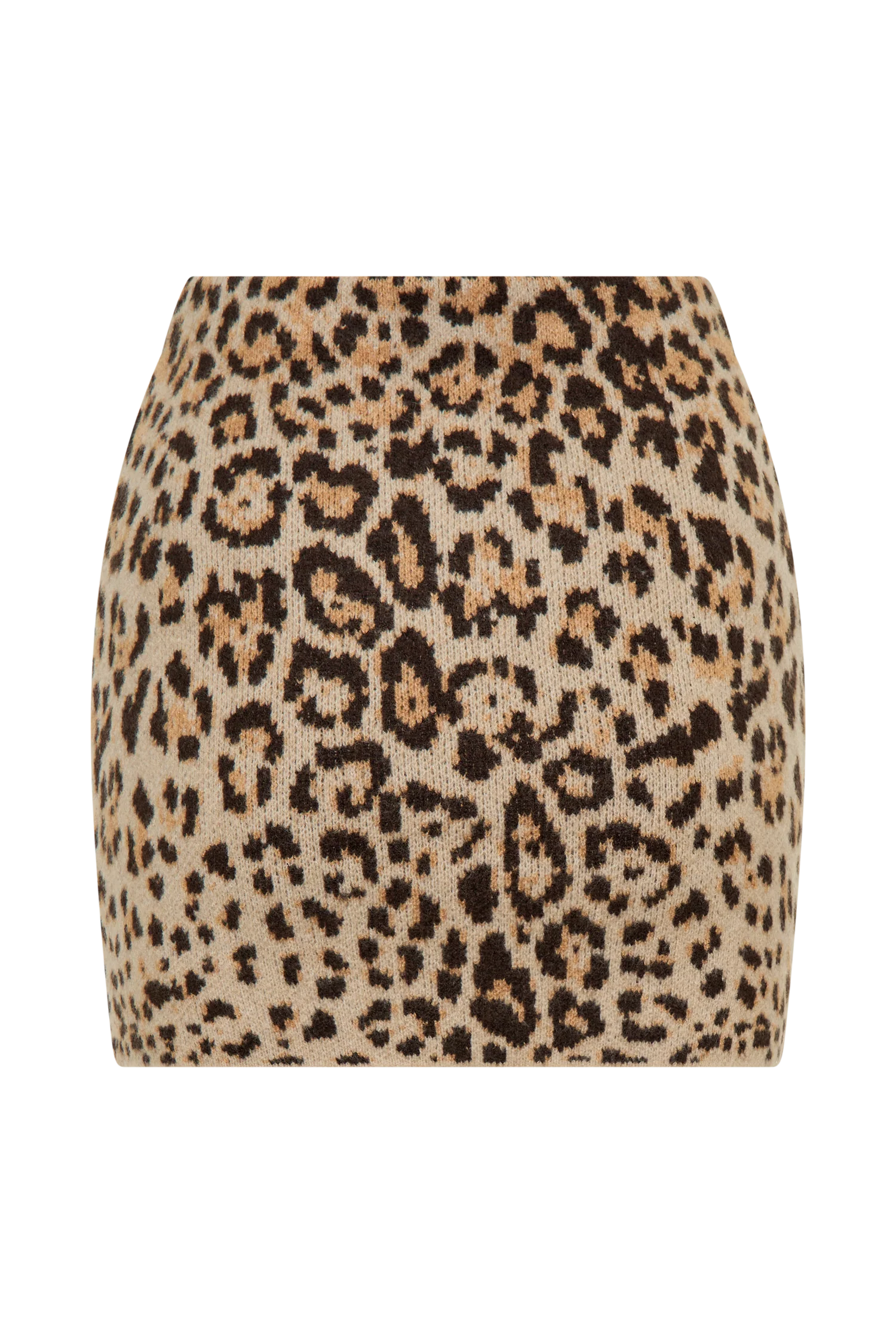 Marissa Knit Mini Skirt - Leopard Print - Image 7