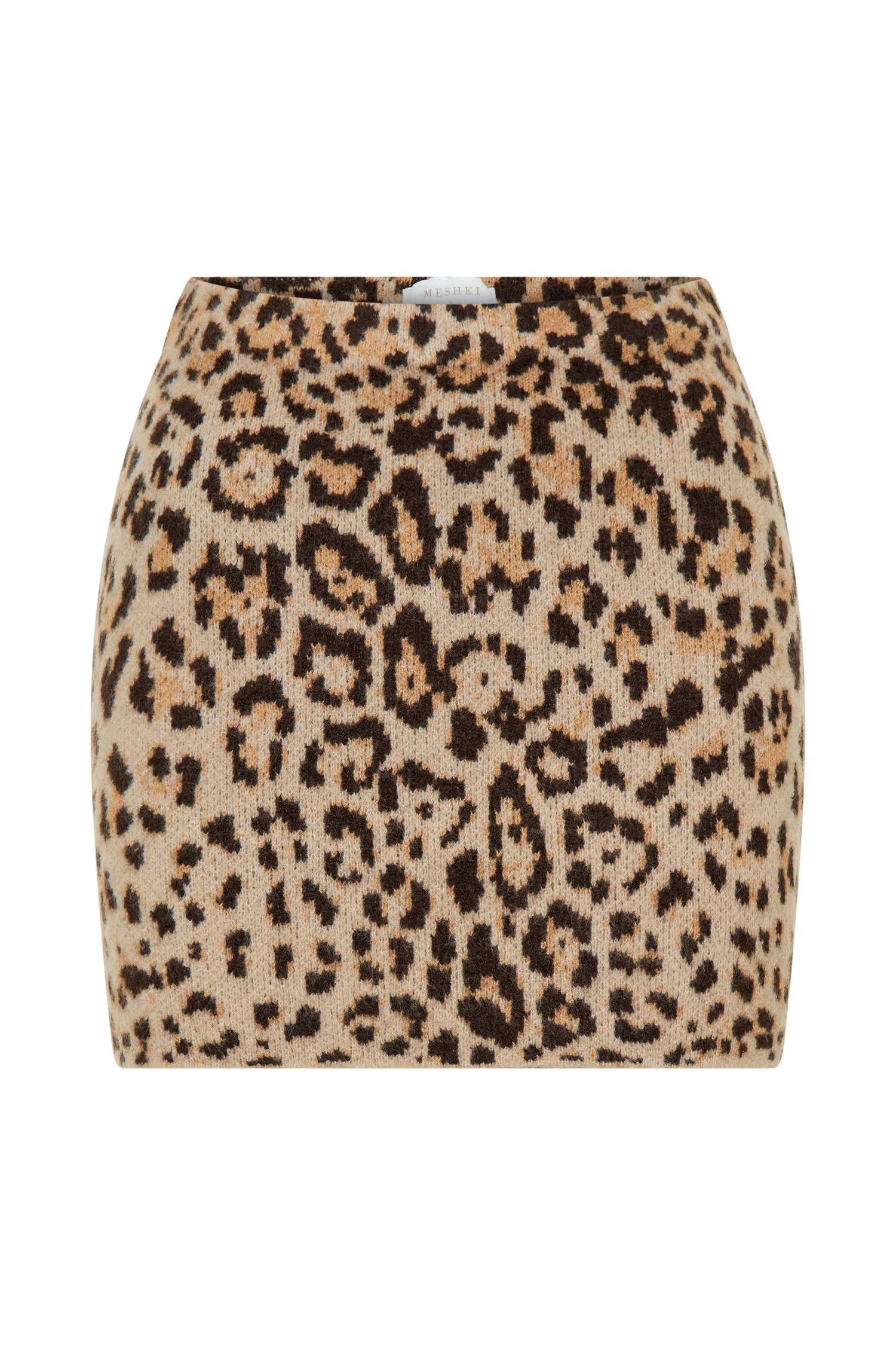 Marissa Knit Mini Skirt - Leopard Print - Image 8