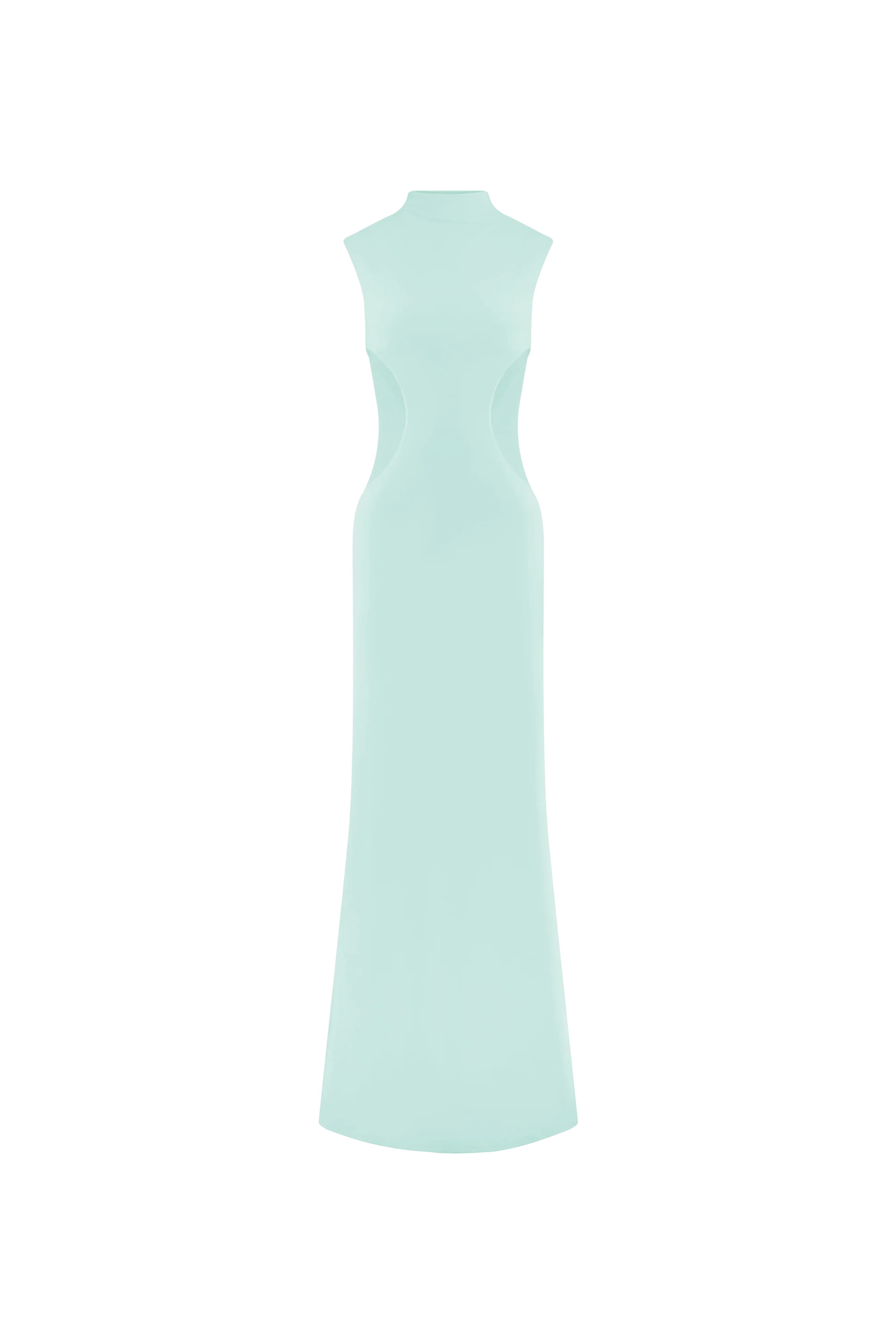 Massie Slinky And Mesh Maxi Dress - Lagoon - Image 11