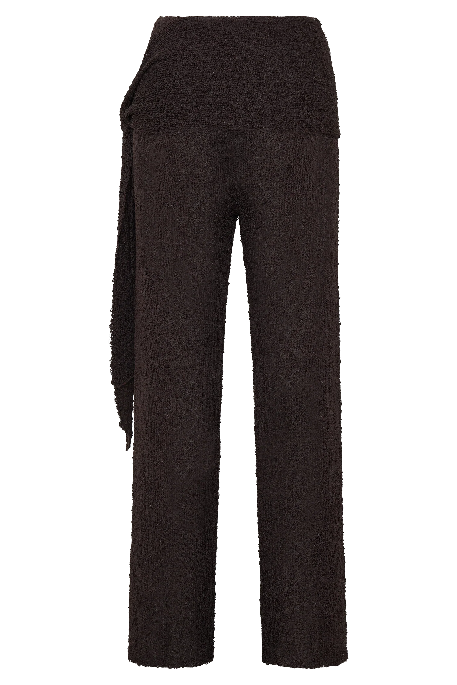 Mattais Boucle Knit Pants - Dark Chocolate - Image 8
